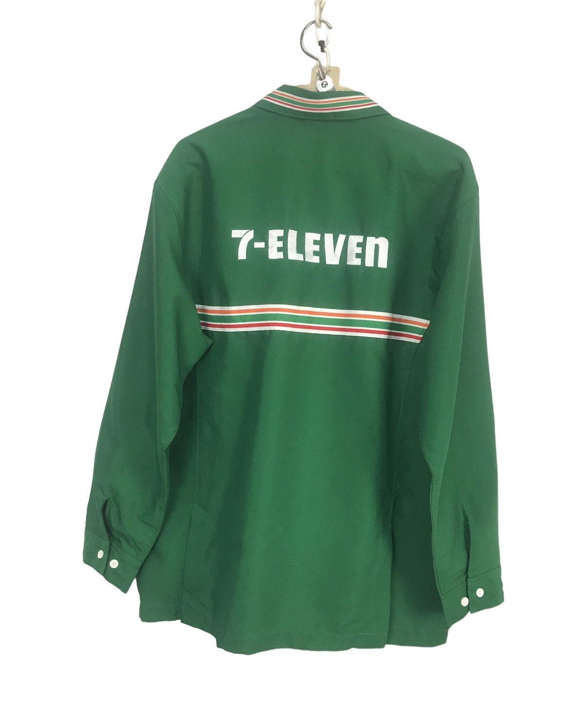 Japanese Brand × Vintage Vintage 7 eleven spellout zipper shirt Size US L / EU 52-54 / 3 - 2 Thumbnail