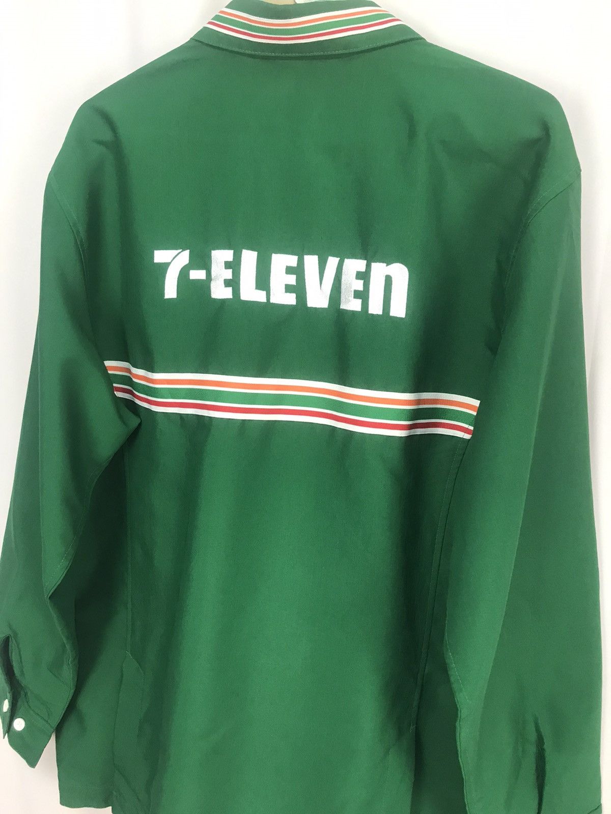 Japanese Brand × Vintage Vintage 7 eleven spellout zipper shirt Size US L / EU 52-54 / 3 - 5 Thumbnail