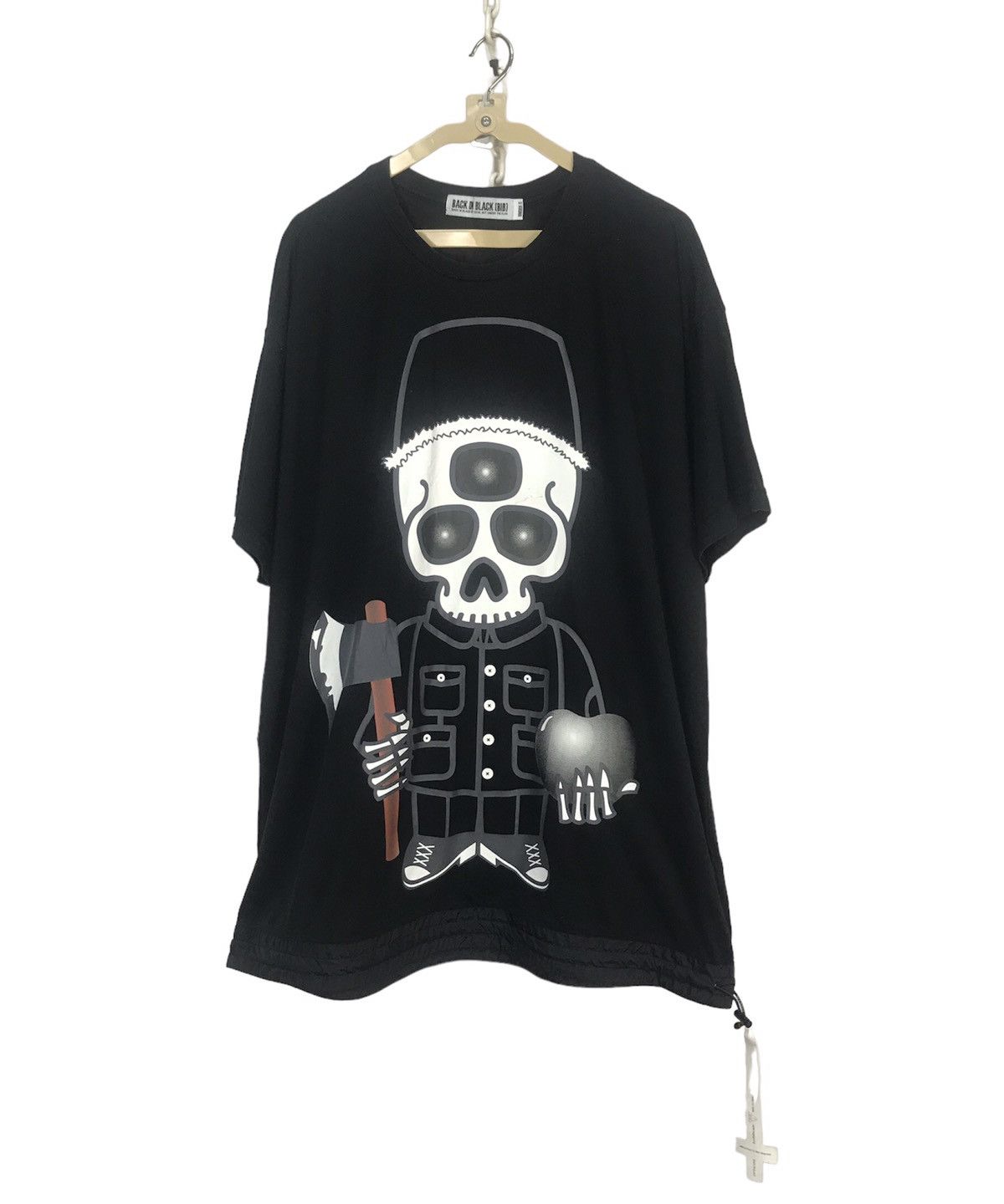 Japanese Brand Back in black printed tshirt by devil nut under the flag Size US L / EU 52-54 / 3 - 2 Thumbnail