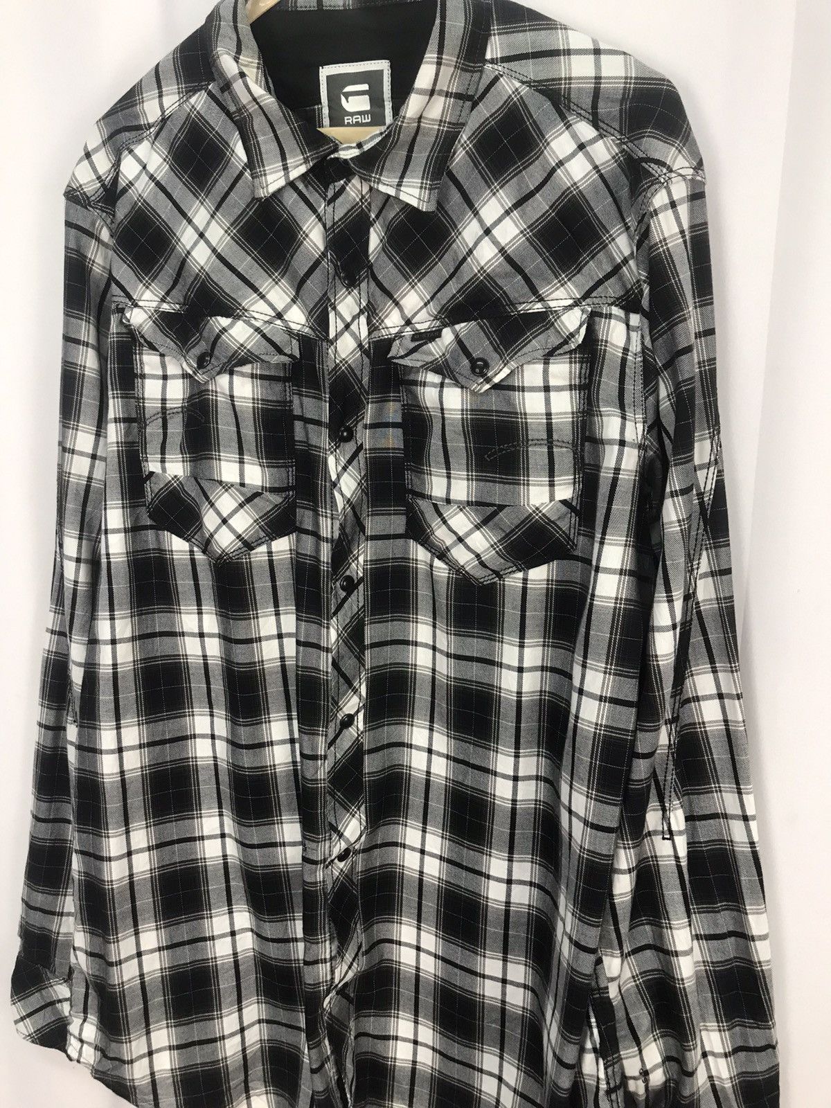 Flannel × G-Star G-star raw button up flannel shirt Size US L / EU 52-54 / 3 - 6 Thumbnail