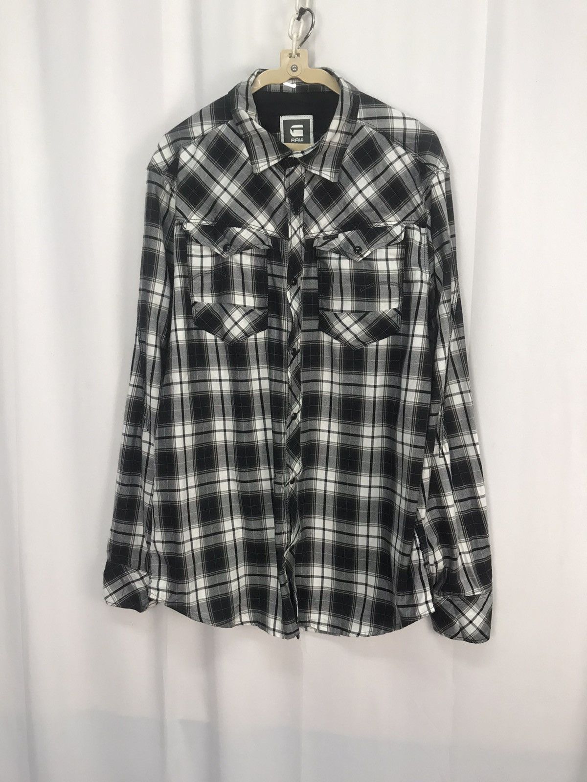 Flannel × G-Star G-star raw button up flannel shirt Size US L / EU 52-54 / 3 - 8 Thumbnail