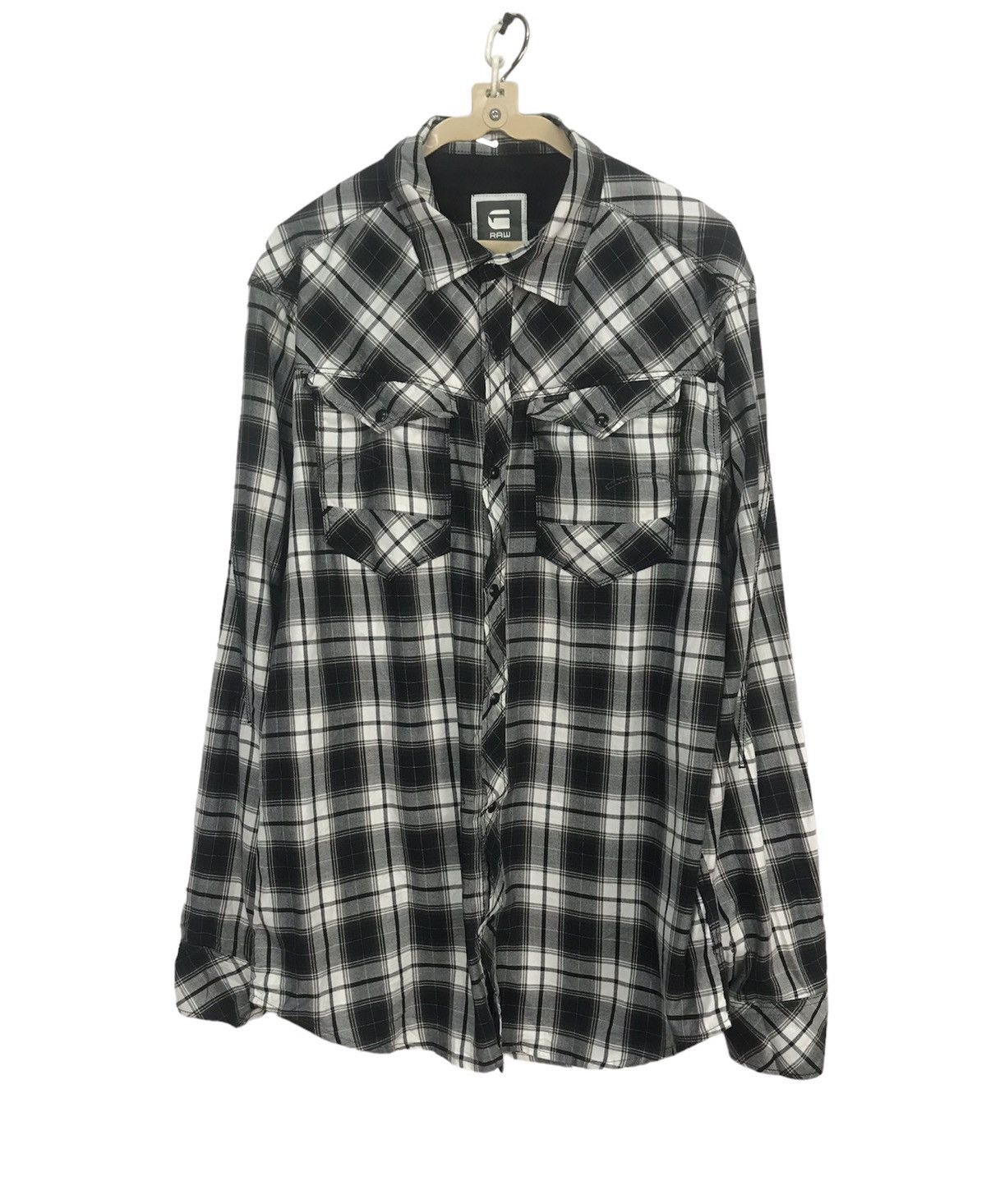 Flannel × G-Star G-star raw button up flannel shirt Size US L / EU 52-54 / 3 - 1 Thumbnail