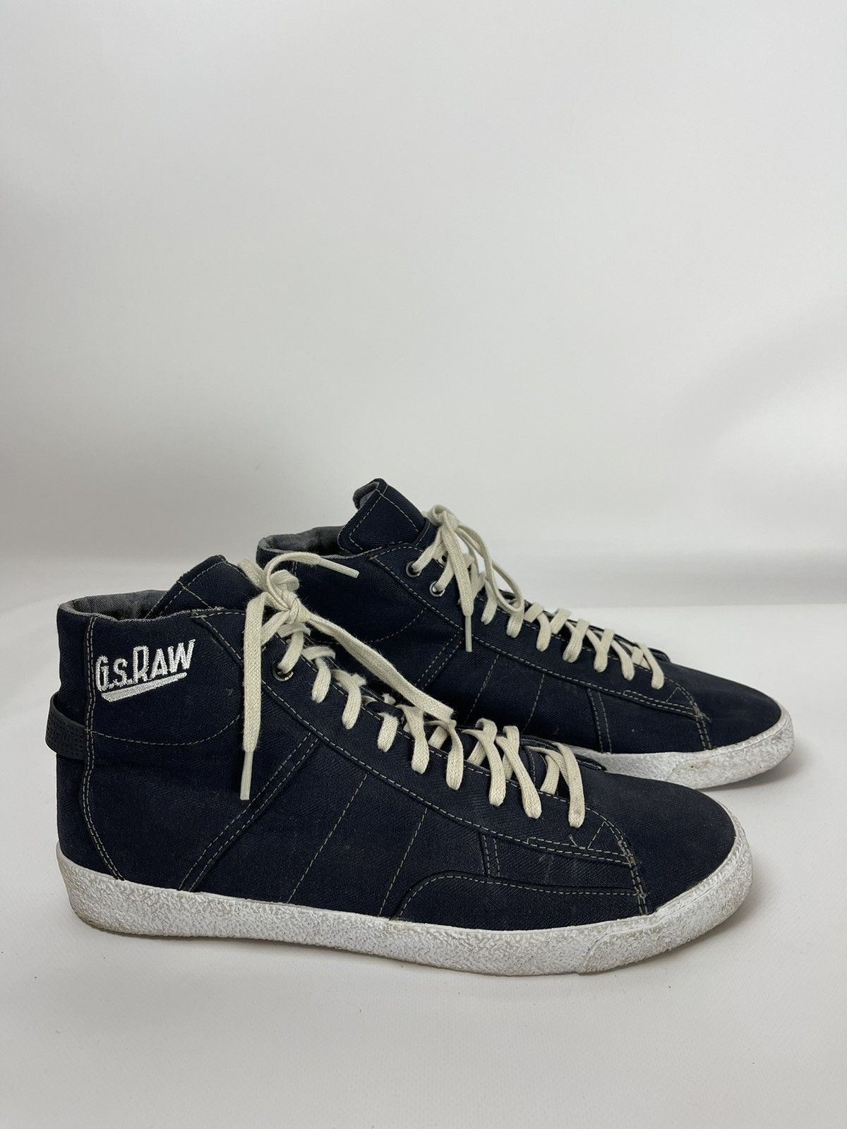 G-Star G-STAR RAW Rampart Jinks Hi Denim hi-top sneakers Size US 12 / EU 45 - 1 Thumbnail