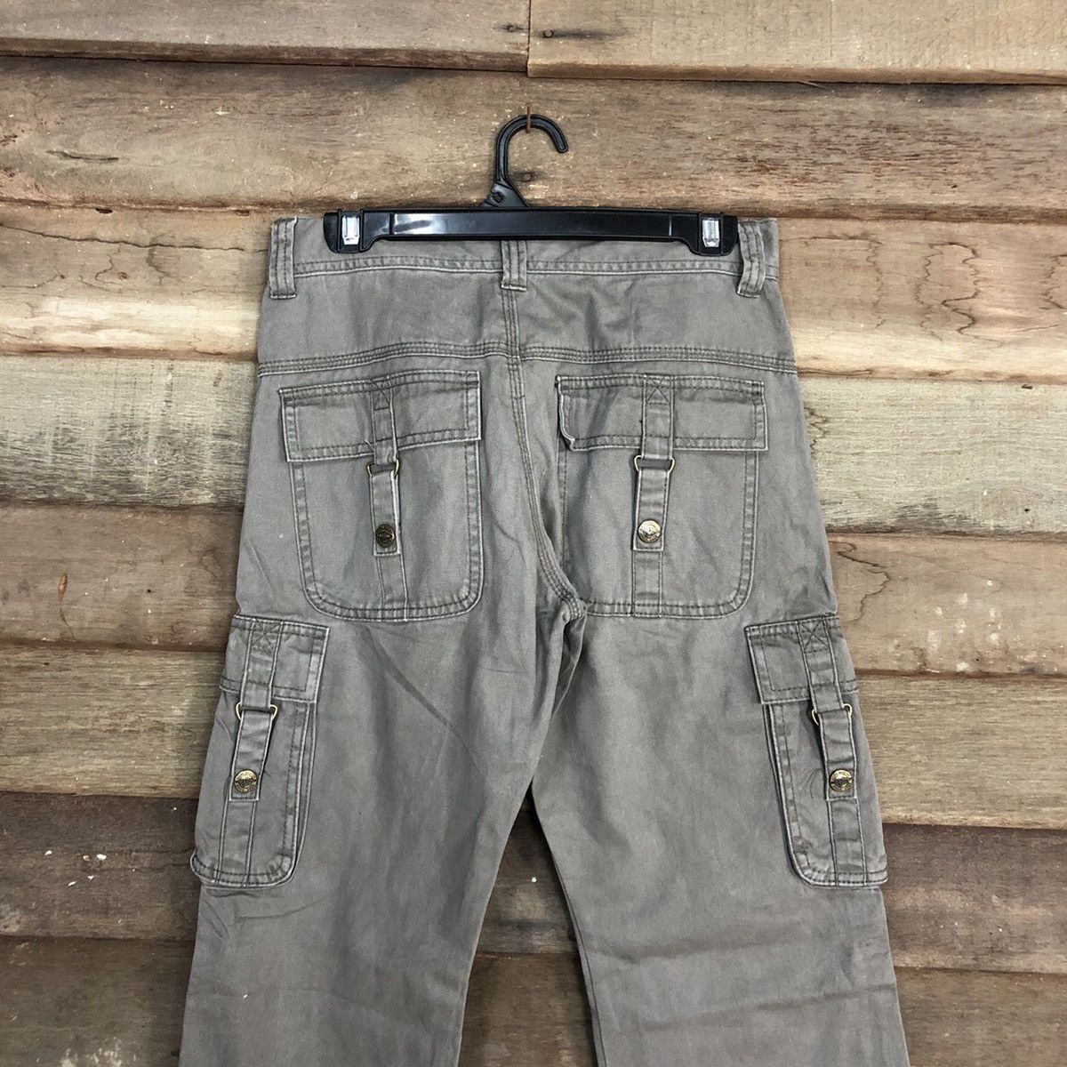 Japanese Brand Master Worker faded Grey Multipocket Cargo Pants #3377 Size US 29 - 11 Thumbnail