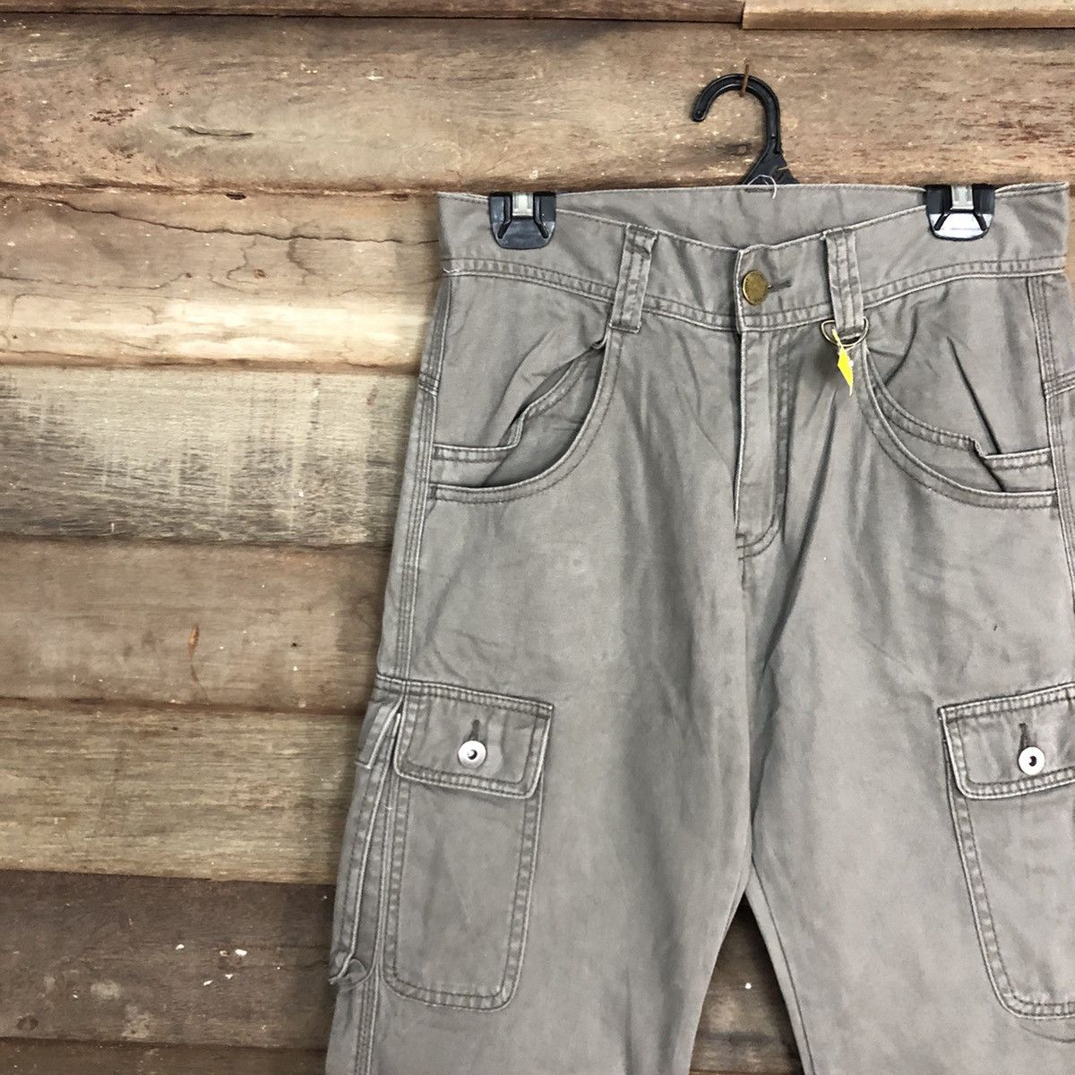 Japanese Brand Master Worker faded Grey Multipocket Cargo Pants #3377 Size US 29 - 6 Thumbnail
