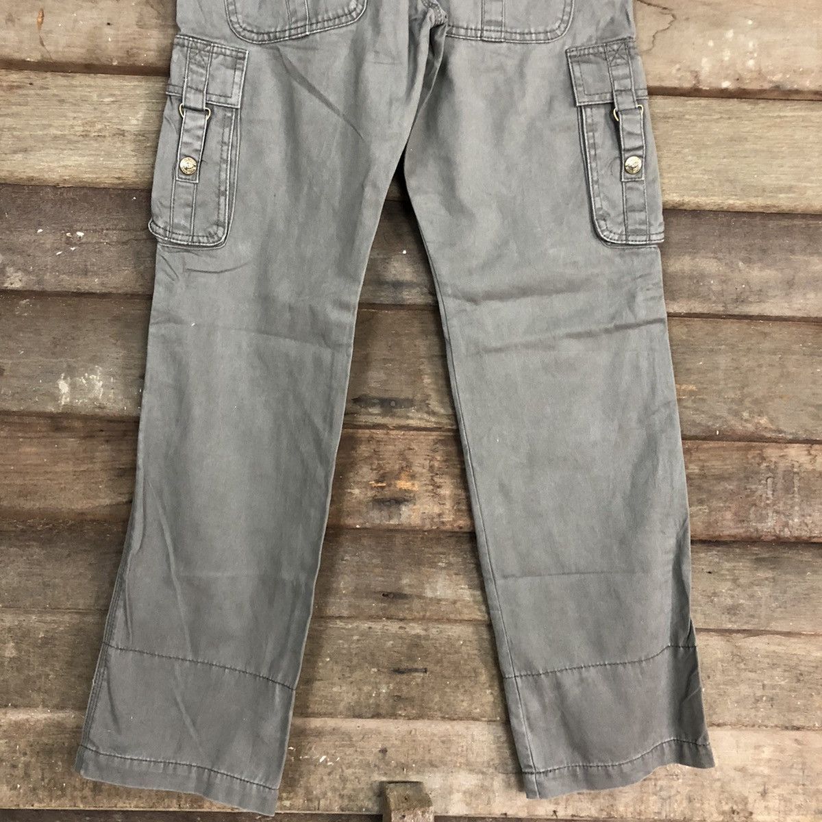 Japanese Brand Master Worker faded Grey Multipocket Cargo Pants #3377 Size US 29 - 12 Thumbnail