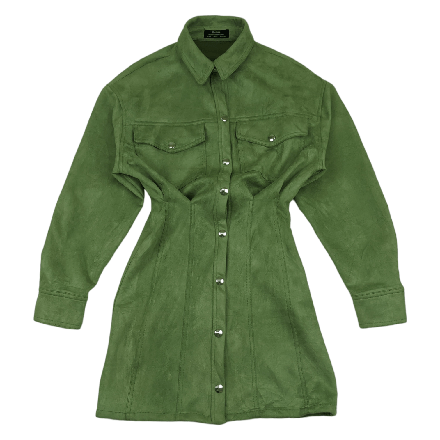 Bershka BERSHKA Cowboy Style Suede Flannel Jacket Size S / US 4 / IT 40 - 2 Thumbnail