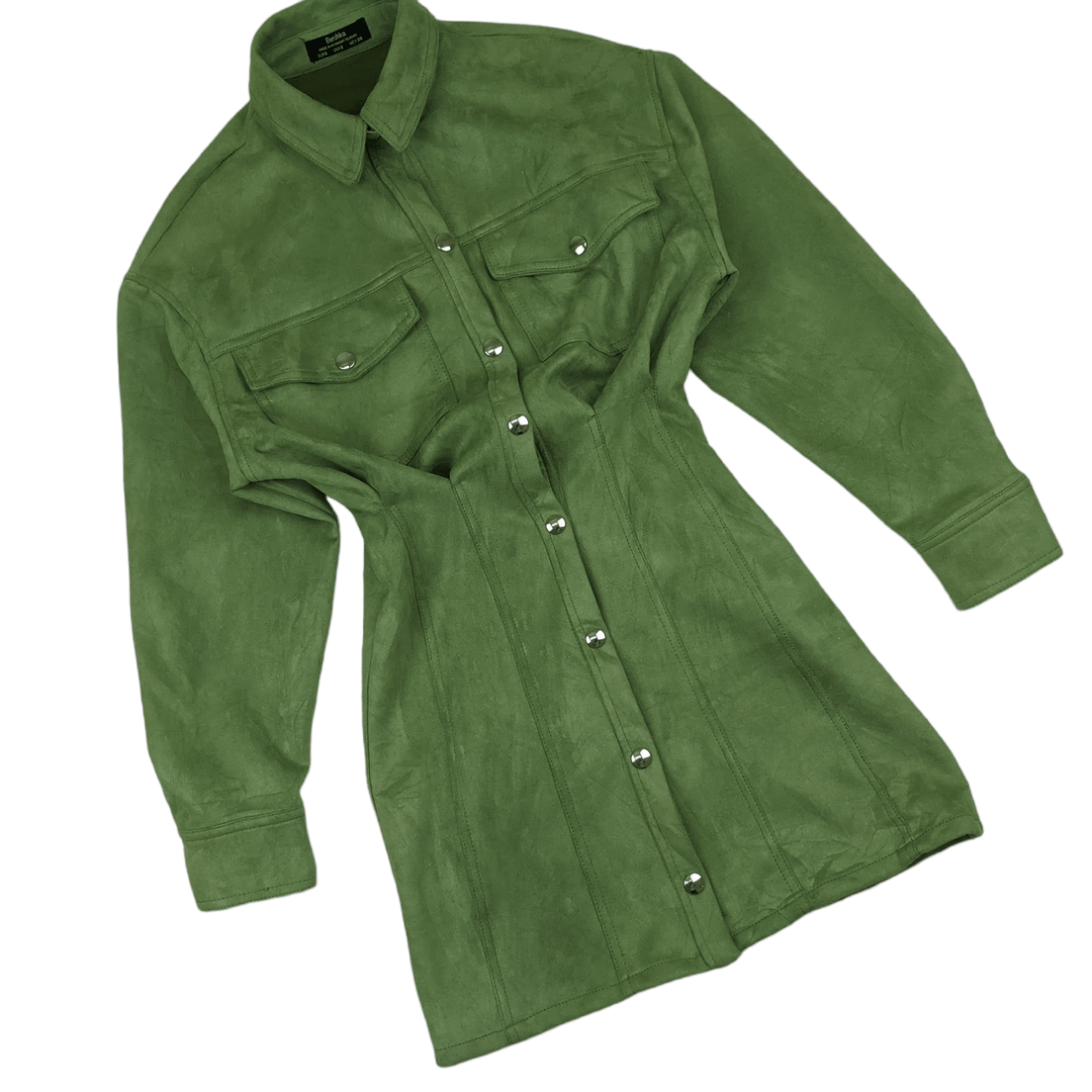 Bershka BERSHKA Cowboy Style Suede Flannel Jacket Size S / US 4 / IT 40 - 3 Thumbnail