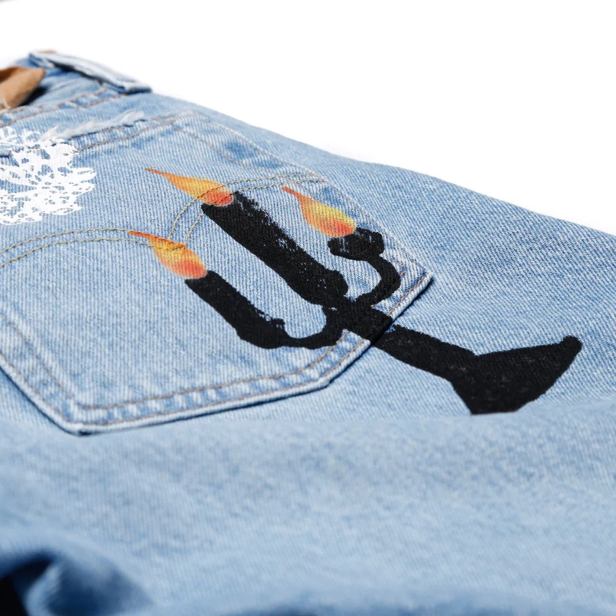 DENIM TEARS × Virgil Abloh Denim Tears Abloh Tears Printed Size 32 Size US 32 / EU 48 - 4 Thumbnail