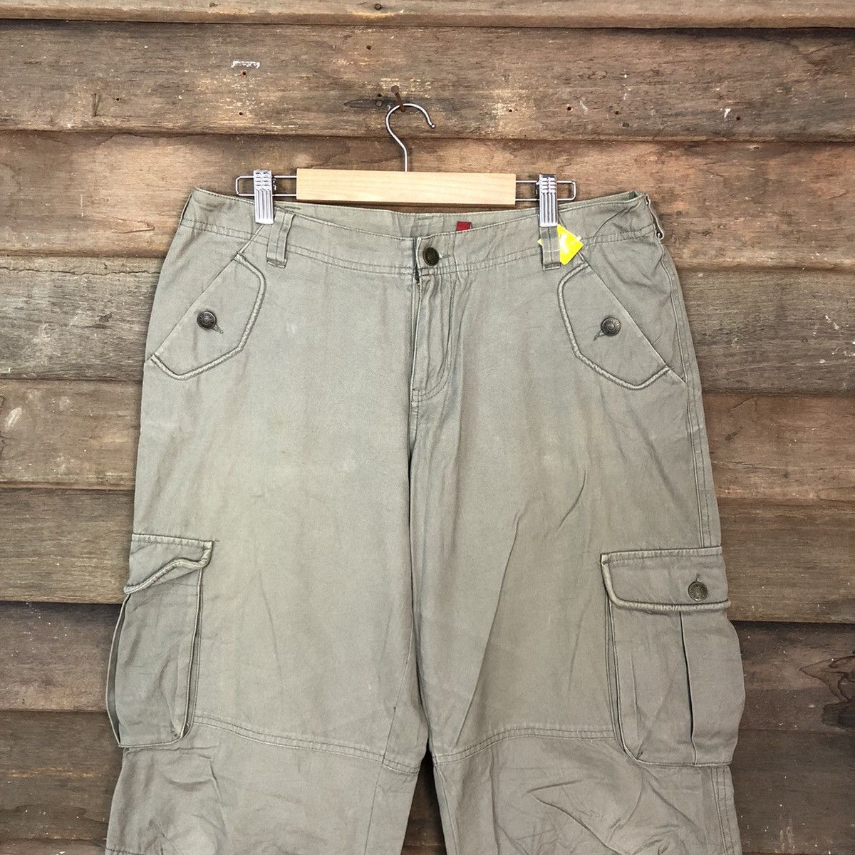 Japanese Brand Finster Grey Multipocket utility Cargo Pants #3380 Size US 32 / EU 48 - 2 Thumbnail