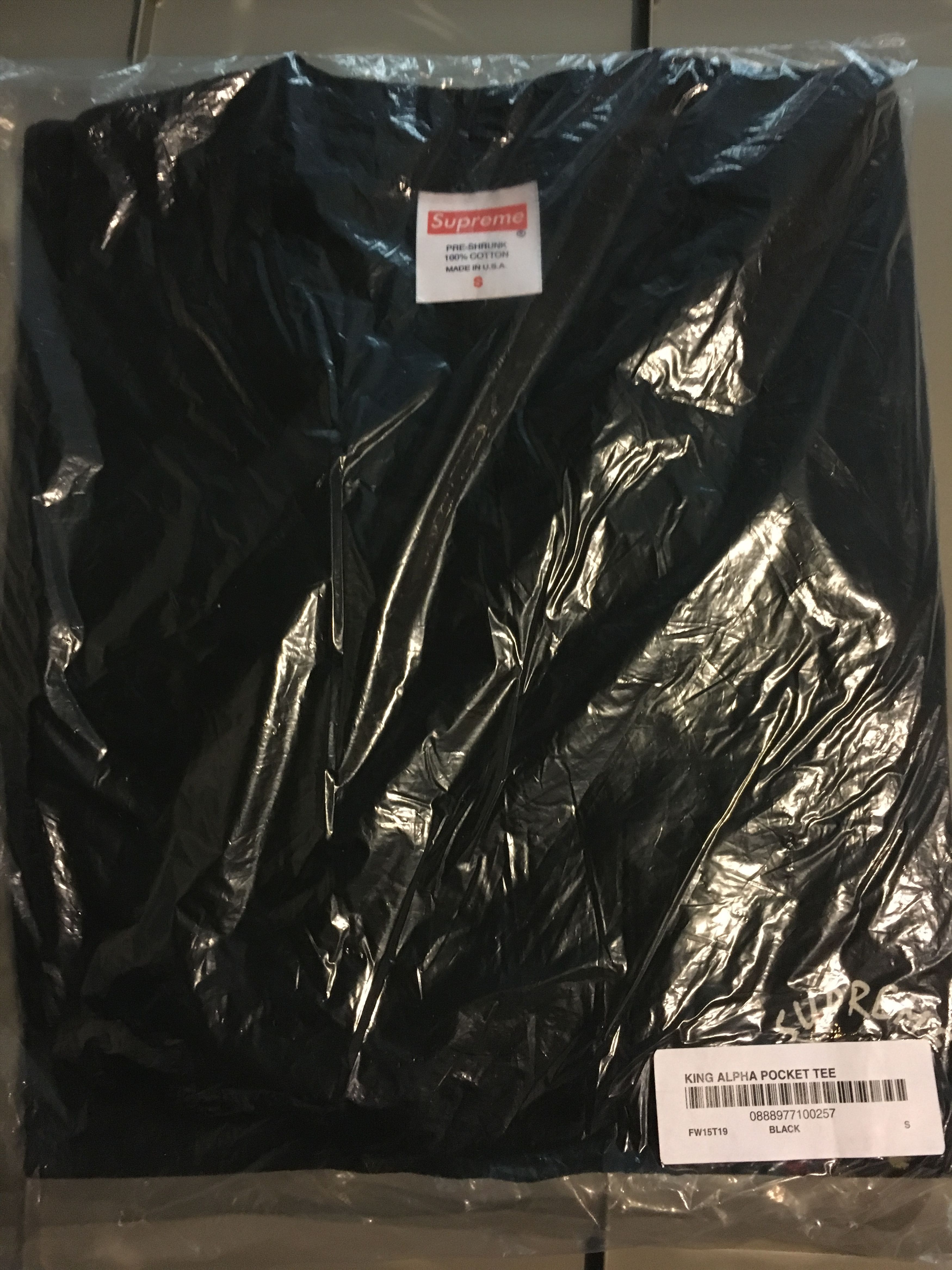 image of Supreme King Alpha Tee Black Small, Men's