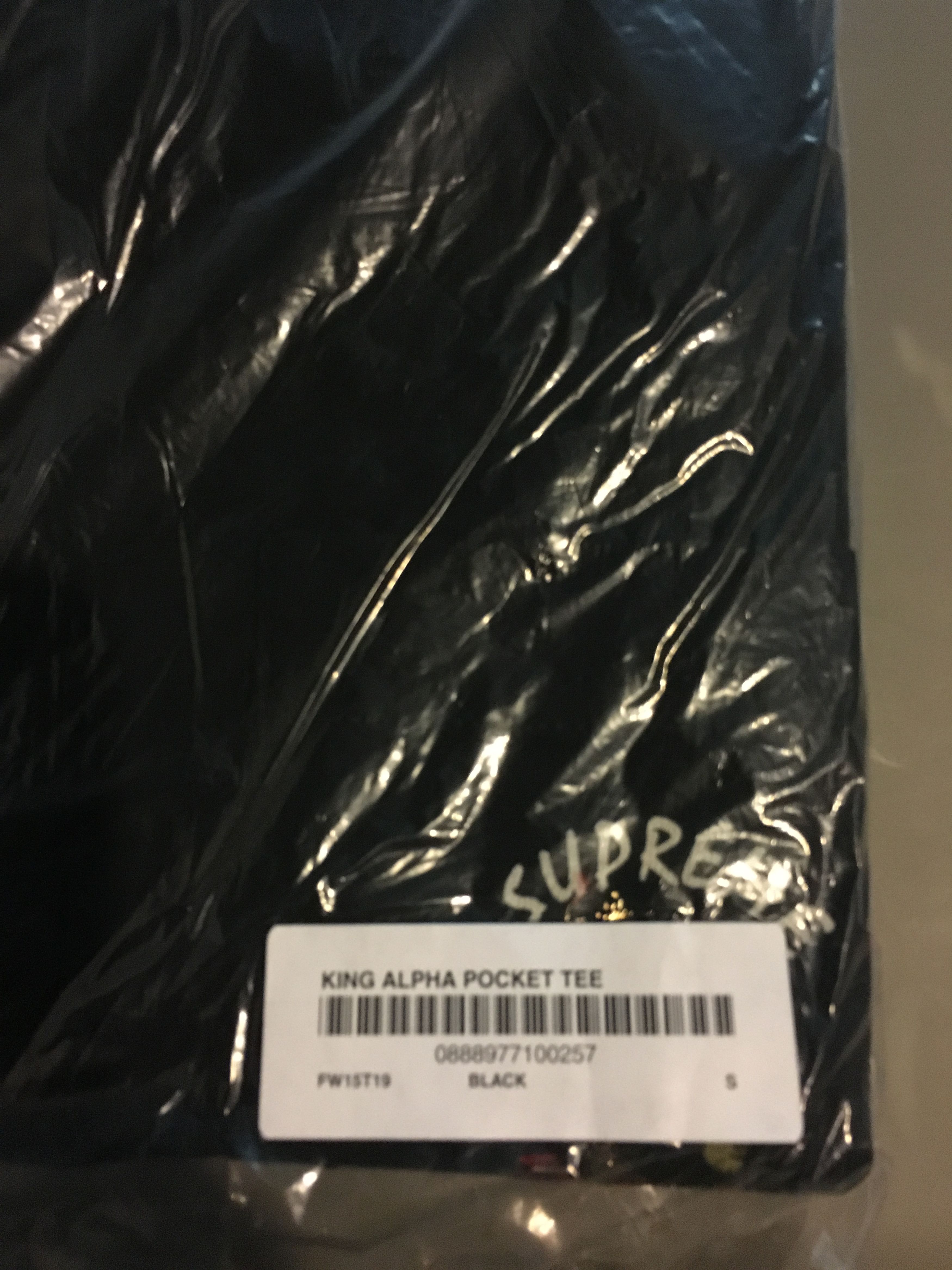 Supreme Supreme King Alpha Tee Black Small Size US S / EU 44-46 / 1 - 2 Thumbnail