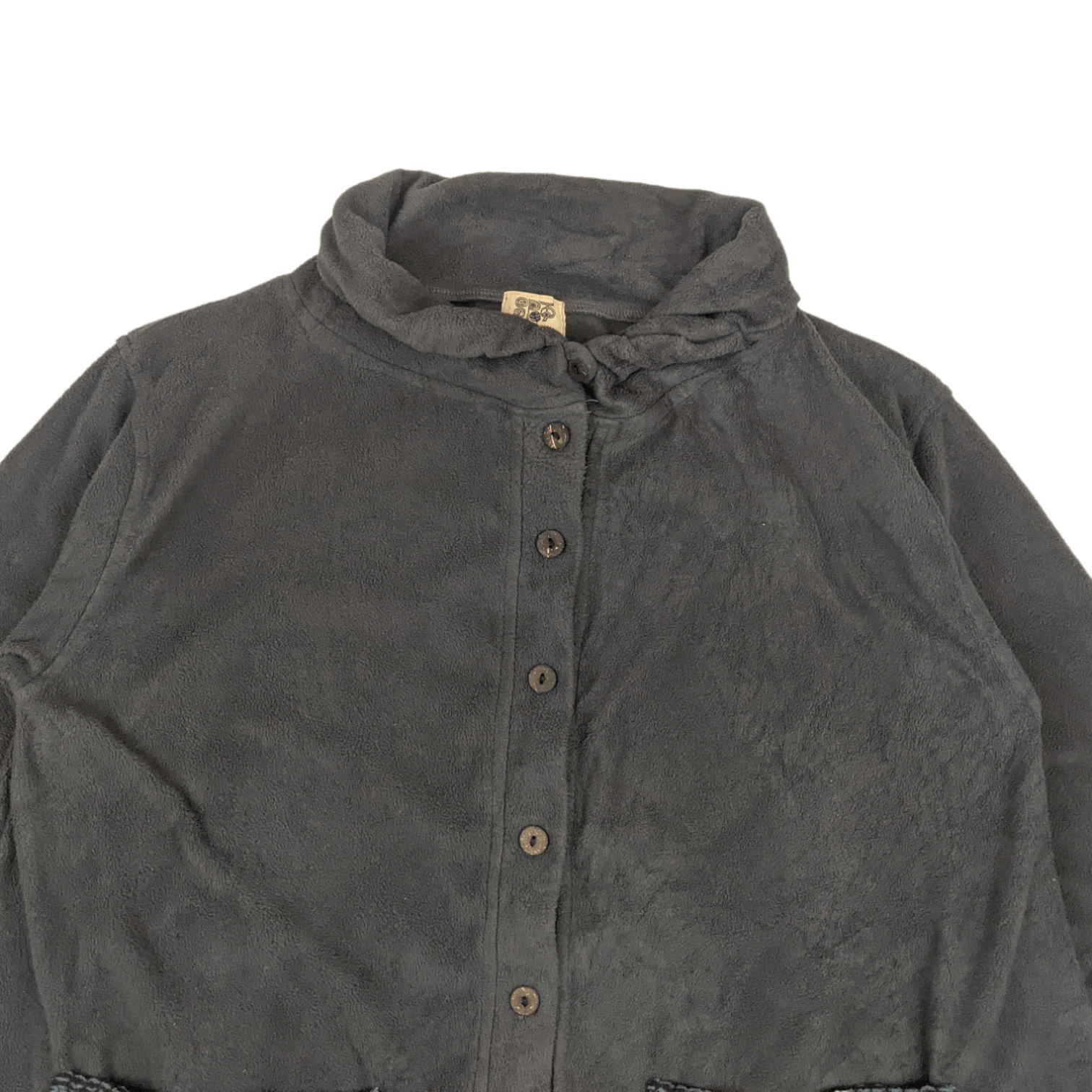 Japanese Brand Vintage 90's SPOQ Fleece Button Up Jacket Hippie Style Size US L / EU 52-54 / 3 - 4 Thumbnail