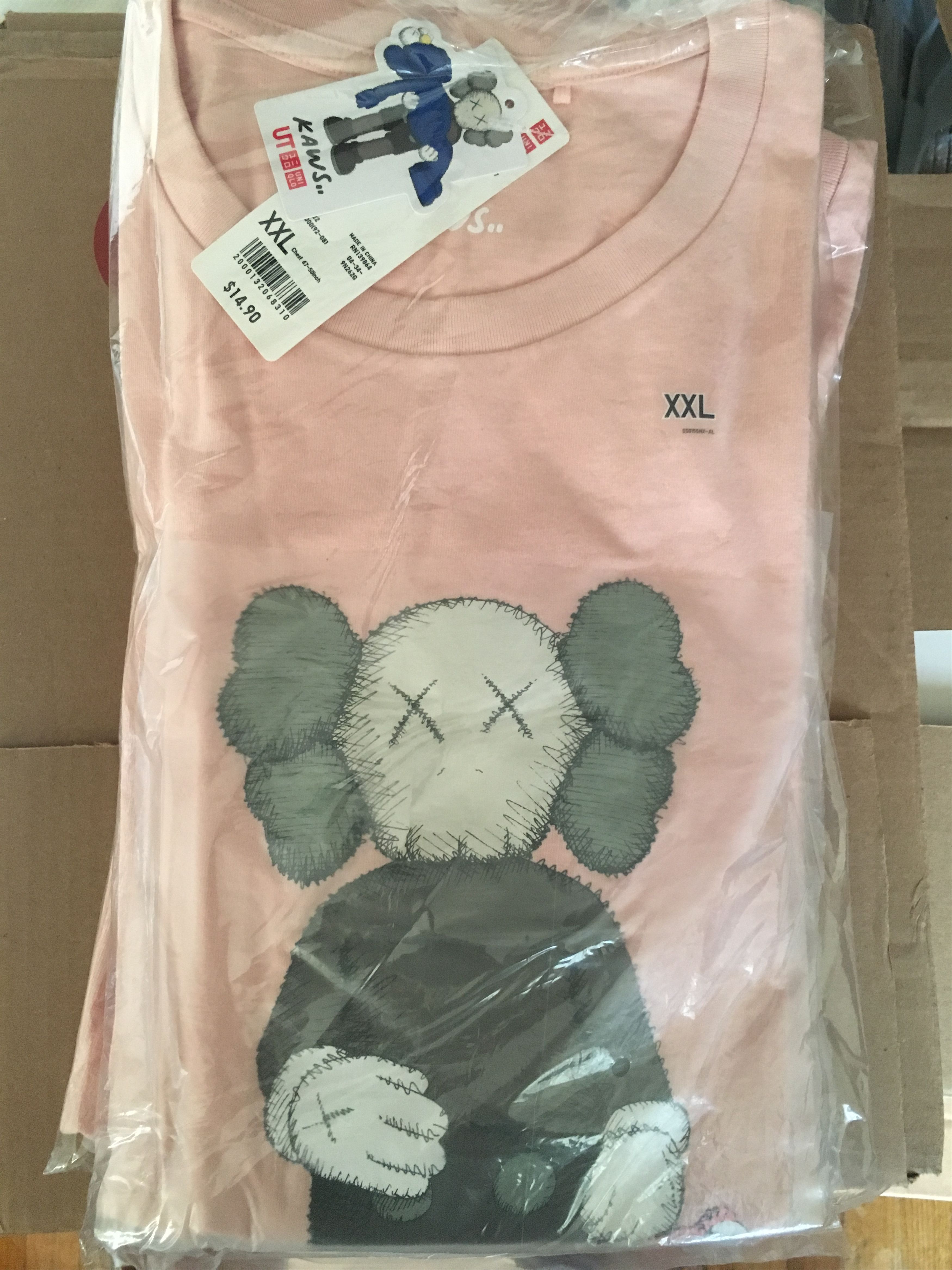 image of Kaws Companion Tee Pink , Men's (Size 2XL)