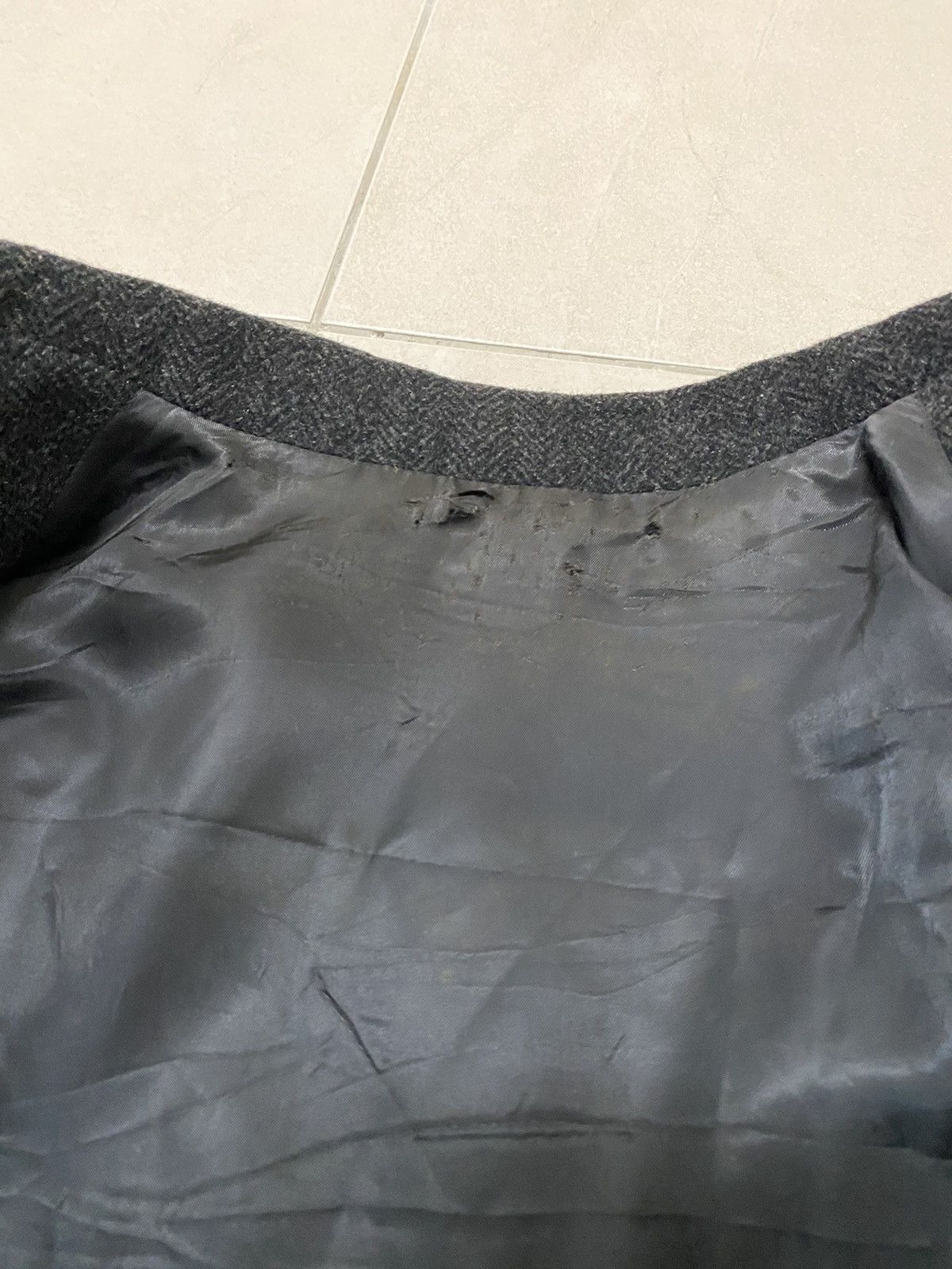 Vintage × Y's × Yohji Yamamoto VINTAGE YOHJI Y’s SINGLE-BREASTED WOOL JACKET Size 42S - 9 Thumbnail
