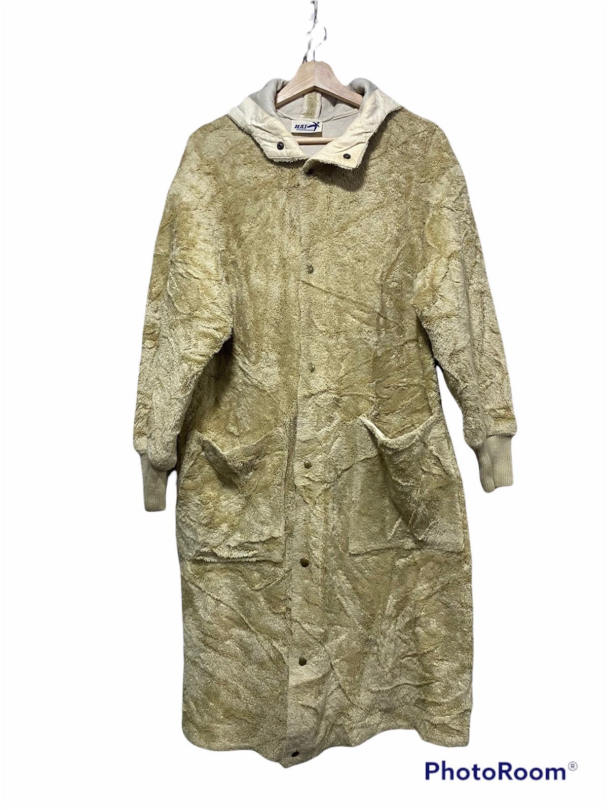 Hai Sporting Gear × Issey Miyake × Vintage VINTAGE HAI SPORTING GEAR LONG MOHAIR FLEECE COAT Size US L / EU 52-54 / 3 - 1 Thumbnail