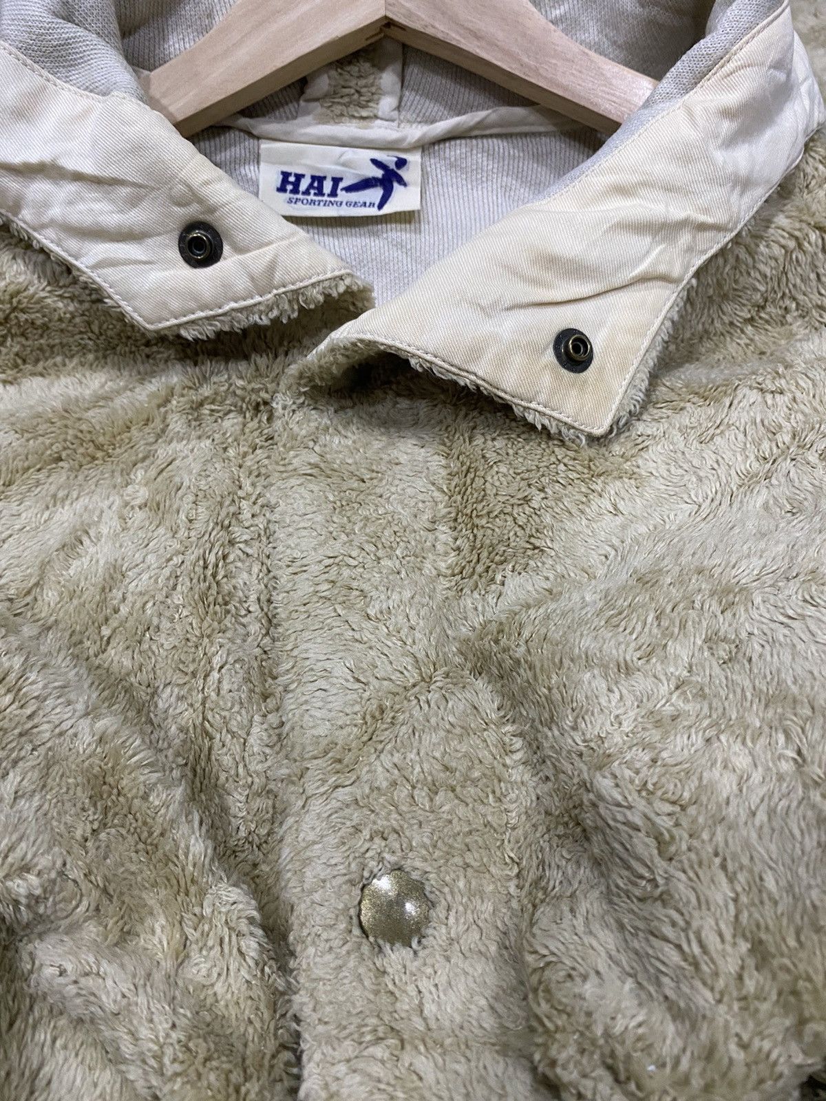 Hai Sporting Gear × Issey Miyake × Vintage VINTAGE HAI SPORTING GEAR LONG MOHAIR FLEECE COAT Size US L / EU 52-54 / 3 - 6 Thumbnail