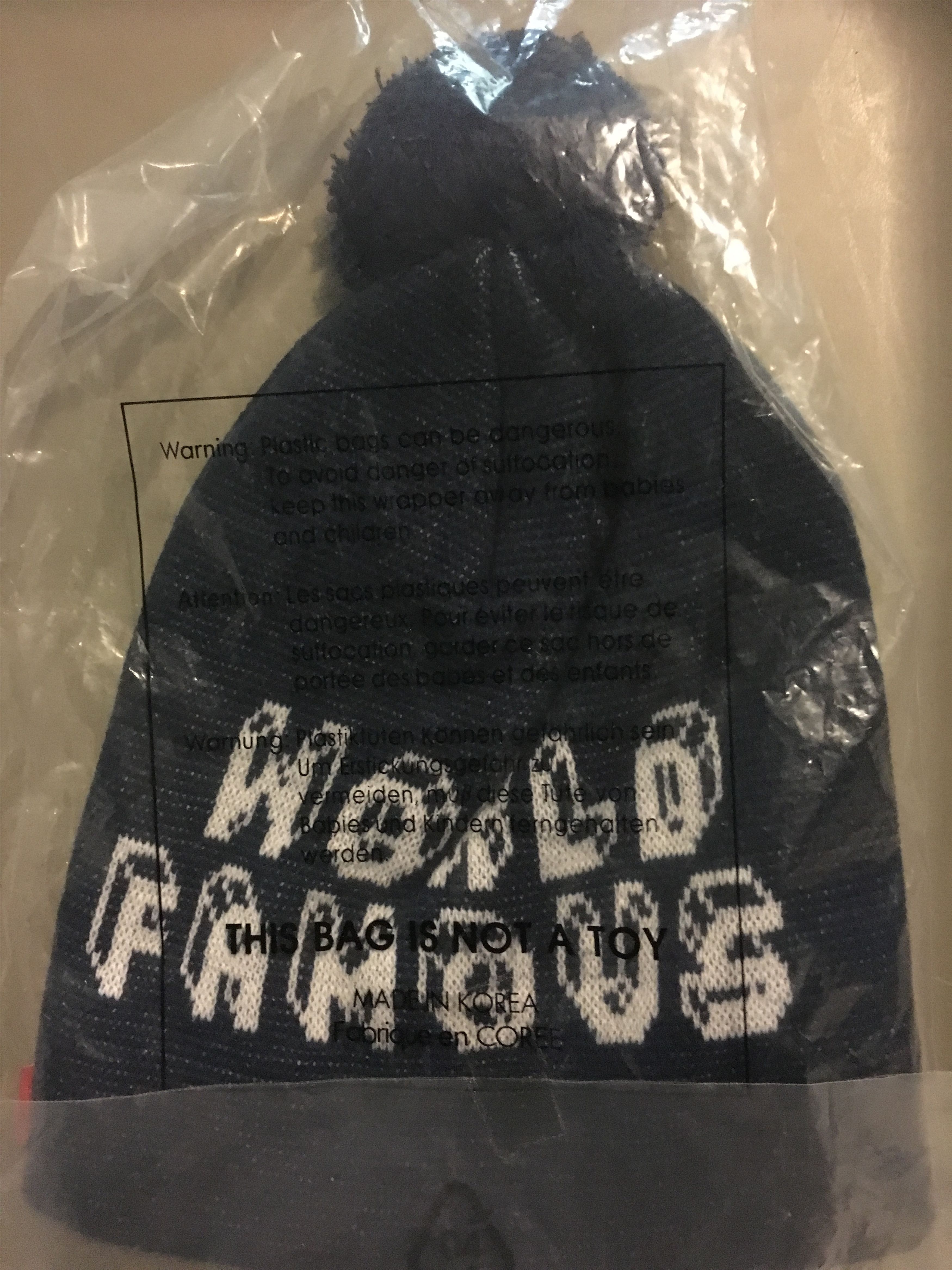 Supreme Supreme World Famous Beanie Navy Size ONE SIZE - 2 Thumbnail