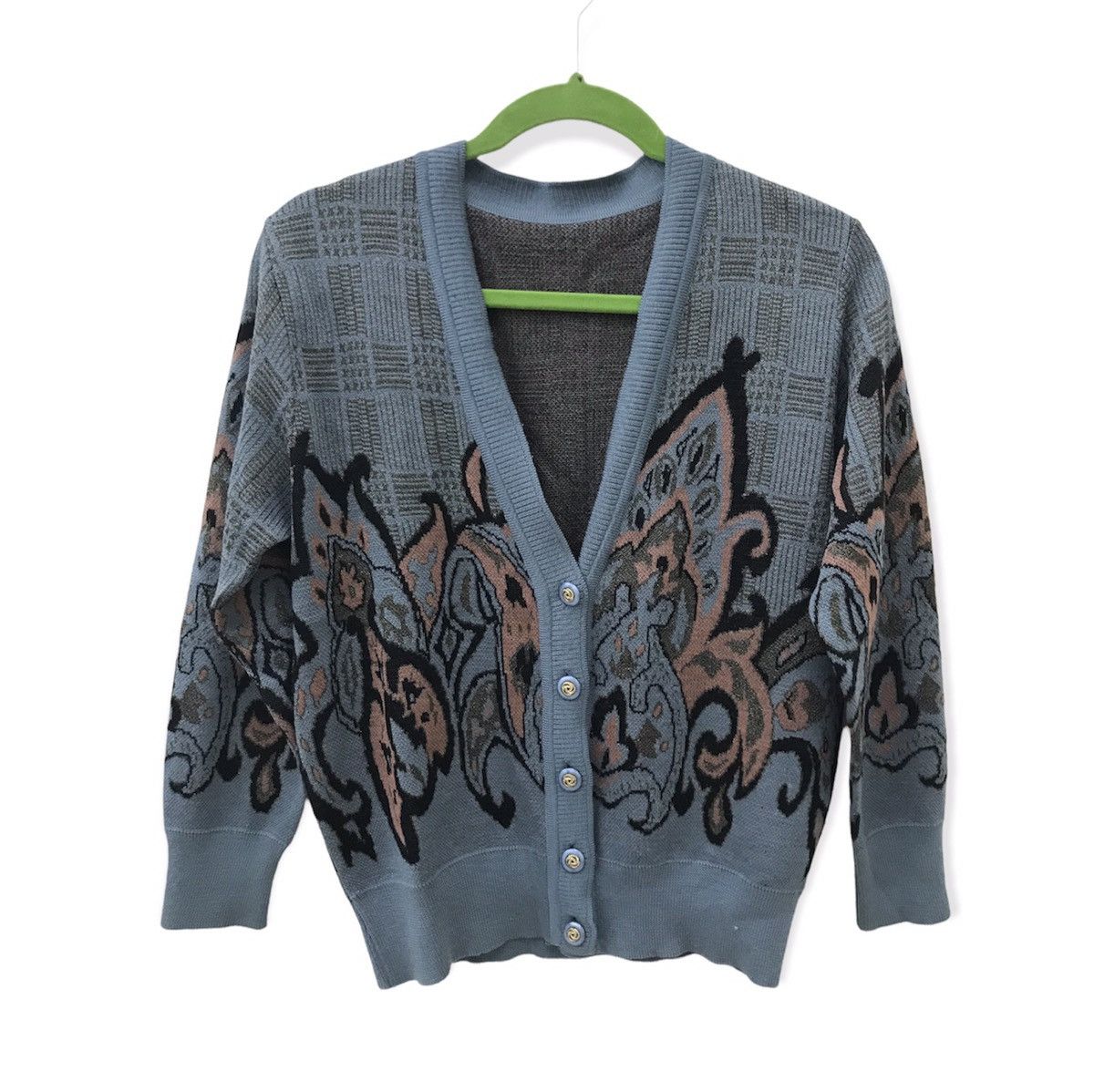 Aran Isles Knitwear Traditional Nice Fabric Design Knitwear Cardigan Size S / US 4 / IT 40 - 2 Thumbnail