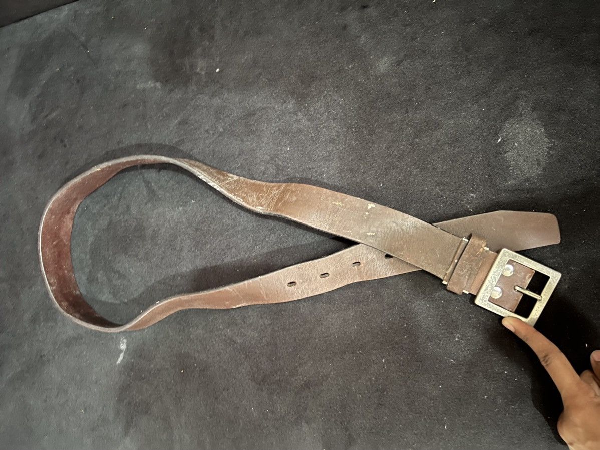 Japanese Brand Unbrand Leather Buckle Belt Size ONE SIZE - 7 Thumbnail