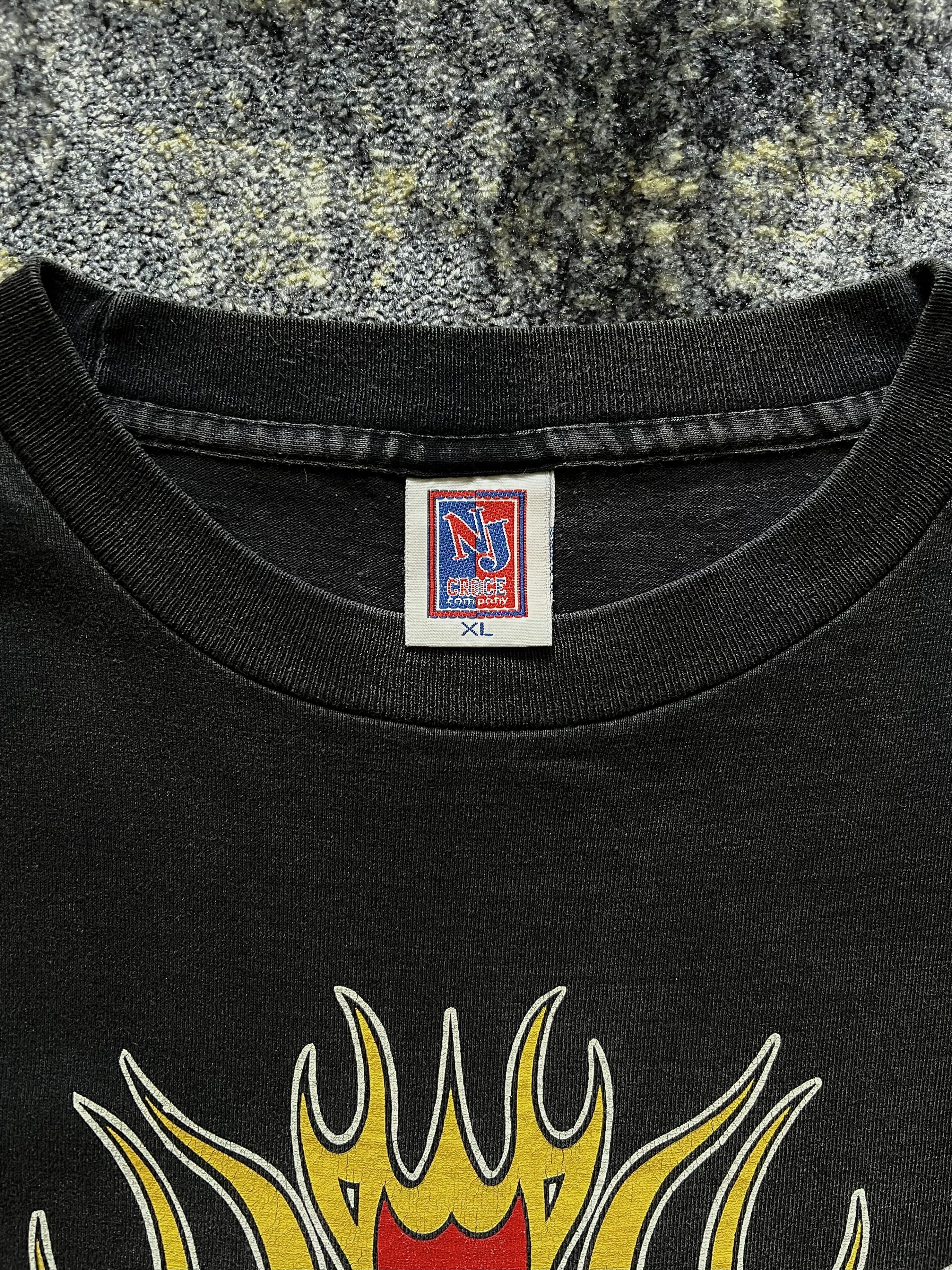 Vintage 90s Vintage 1994 Betty Boop Motorcycles Flame Graphic Shirt Size US XL / EU 56 / 4 - 6 Thumbnail