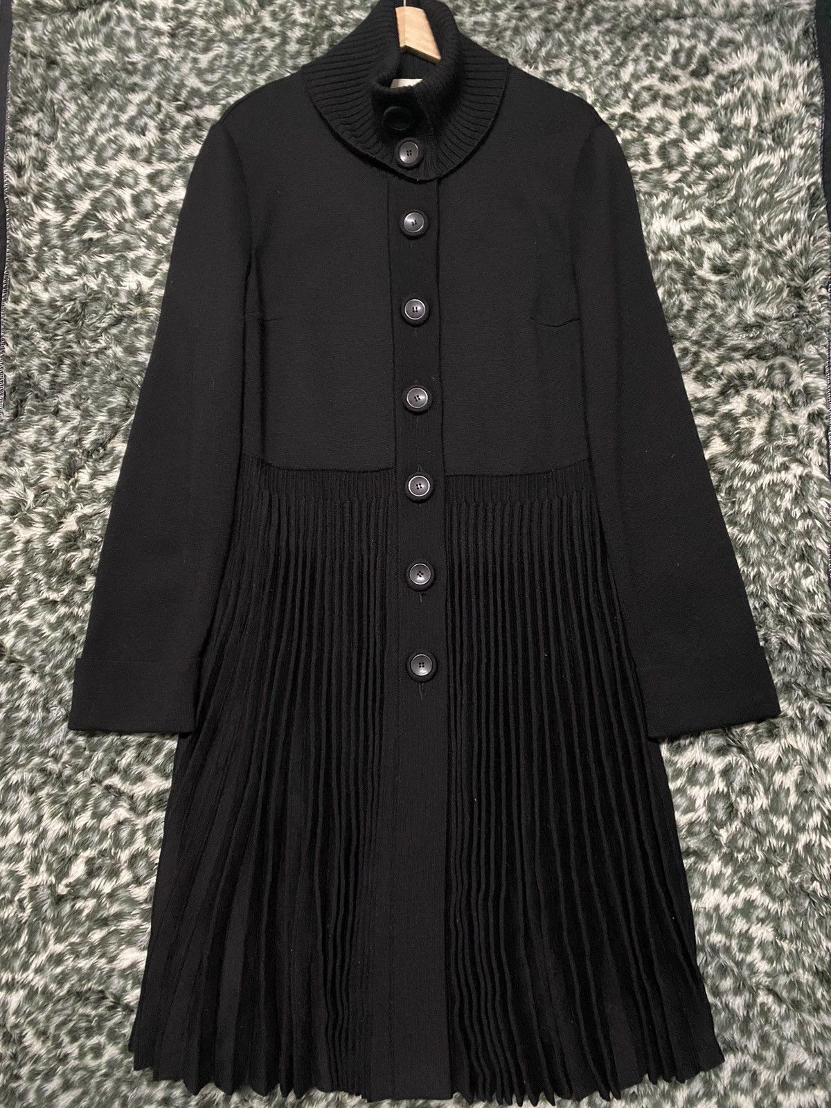 Valentino VALENTINO DARK LUXURY WOOL ELEGANT MIDI DRESS/CARDIGAN Size L / US 10 / IT 46 - 3 Thumbnail