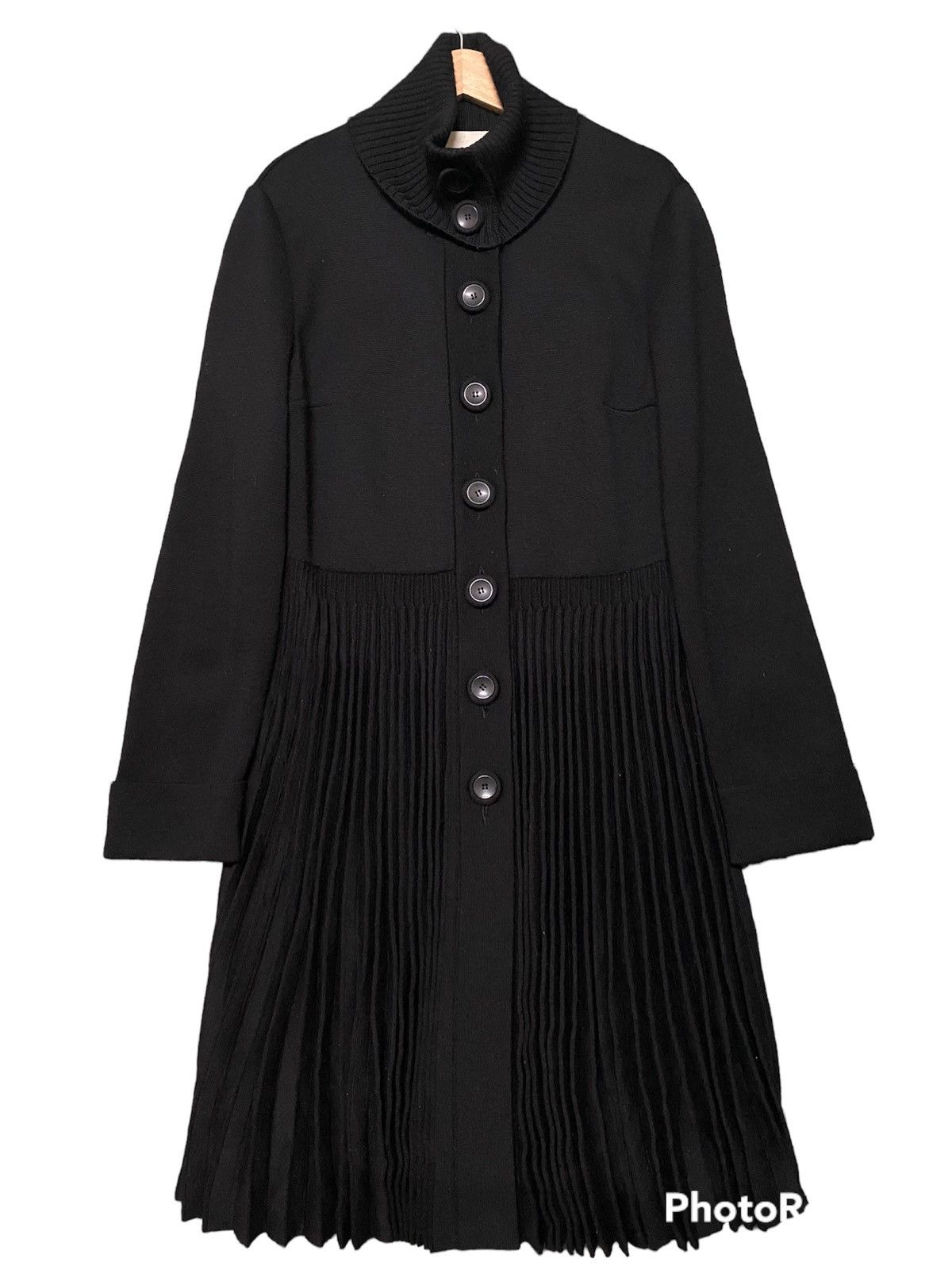 VALENTINO DARK LUXURY WOOL ELEGANT MIDI DRESS/CARDIGAN
