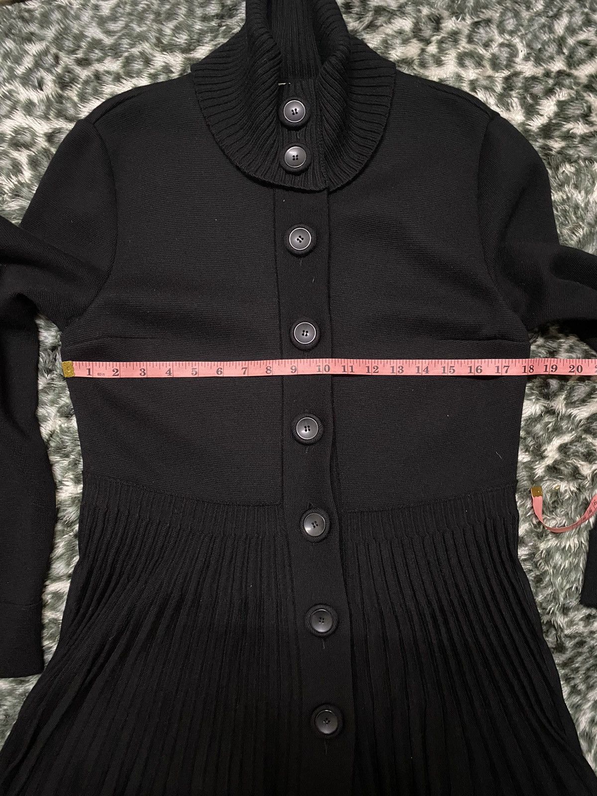 Valentino VALENTINO DARK LUXURY WOOL ELEGANT MIDI DRESS/CARDIGAN Size L / US 10 / IT 46 - 15 Thumbnail