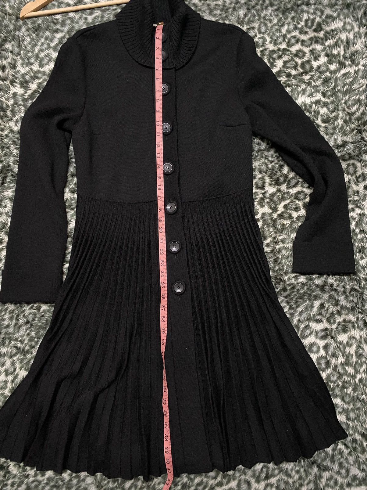Valentino VALENTINO DARK LUXURY WOOL ELEGANT MIDI DRESS/CARDIGAN Size L / US 10 / IT 46 - 17 Thumbnail