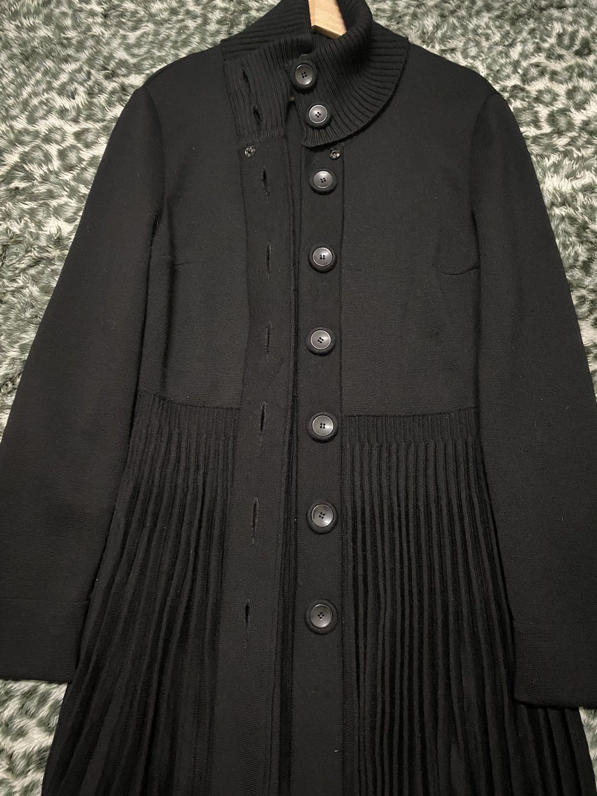 Valentino VALENTINO DARK LUXURY WOOL ELEGANT MIDI DRESS/CARDIGAN Size L / US 10 / IT 46 - 6 Thumbnail