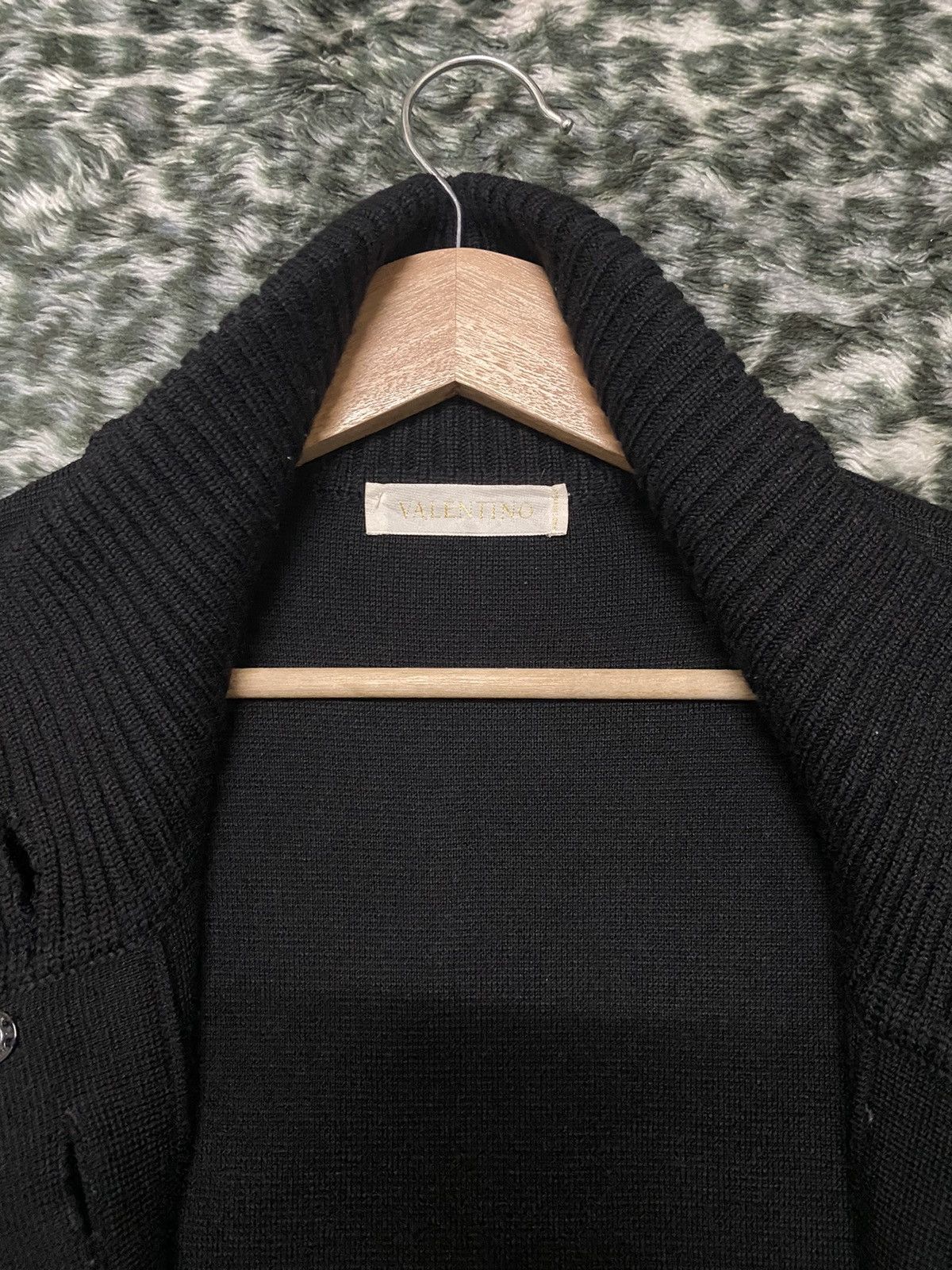 Valentino VALENTINO DARK LUXURY WOOL ELEGANT MIDI DRESS/CARDIGAN Size L / US 10 / IT 46 - 9 Thumbnail