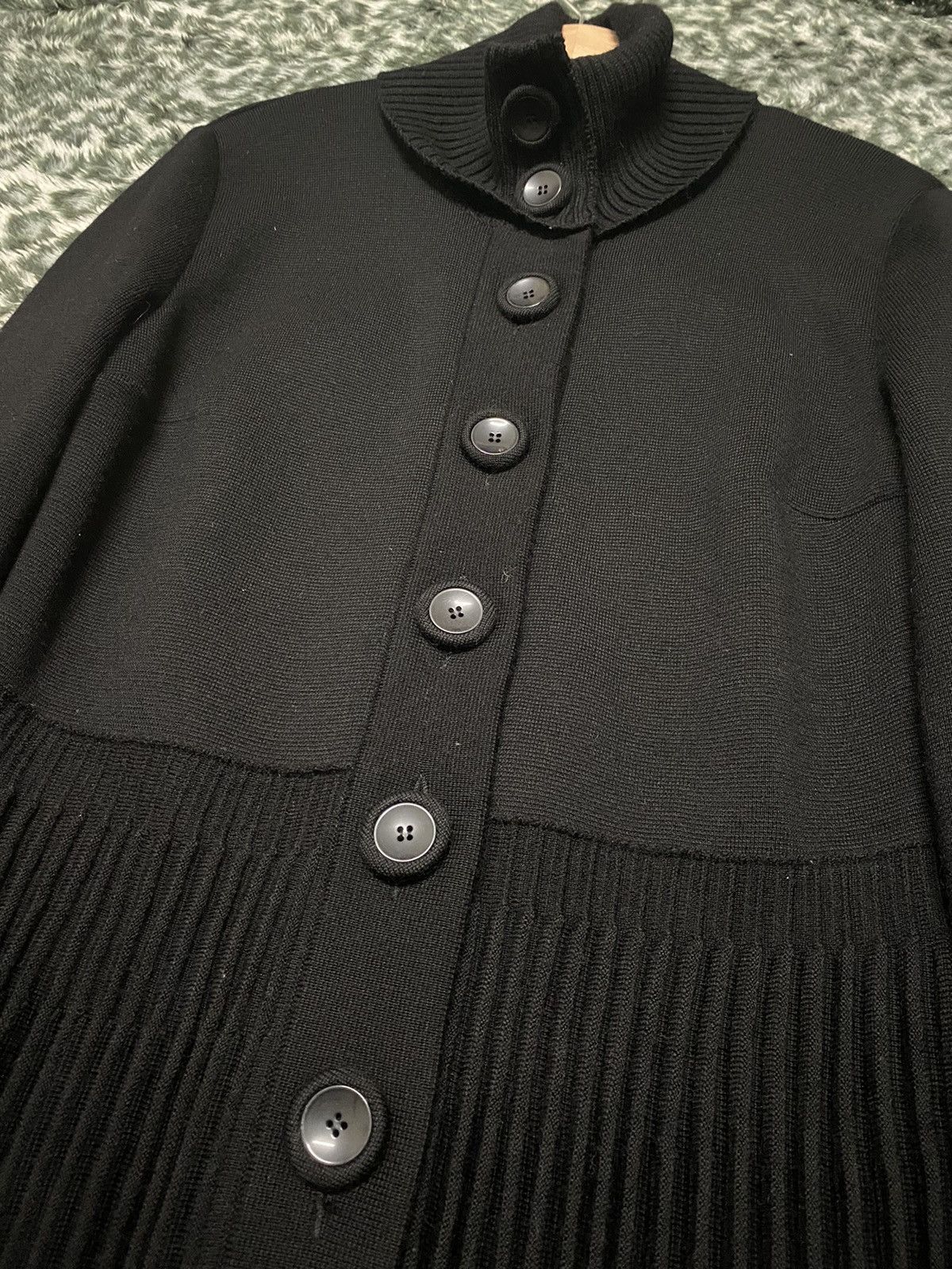 Valentino VALENTINO DARK LUXURY WOOL ELEGANT MIDI DRESS/CARDIGAN Size L / US 10 / IT 46 - 4 Thumbnail