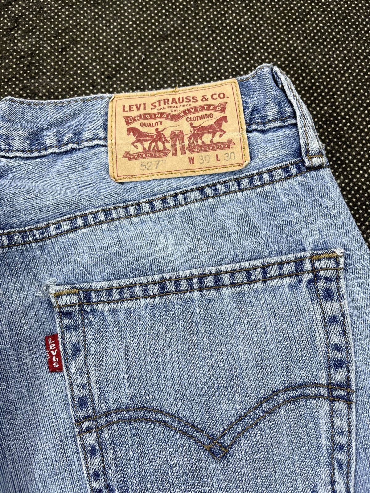Levi's Light Blue Vintage Levis 527 Flare Jeans - J699 Size US 30 / EU 46 - 10 Thumbnail