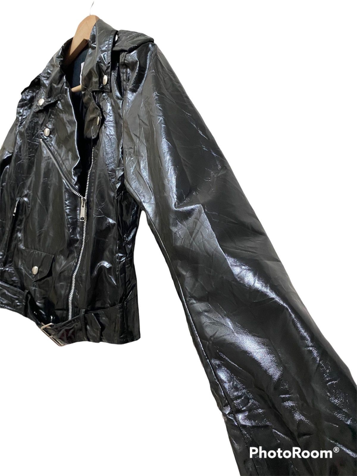 Jean Paul Gaultier VINTAGE CRACKED WAXED LIGHT JACKET JPG FOR SEPT PREMIERES Size S / US 4 / IT 40 - 5 Thumbnail