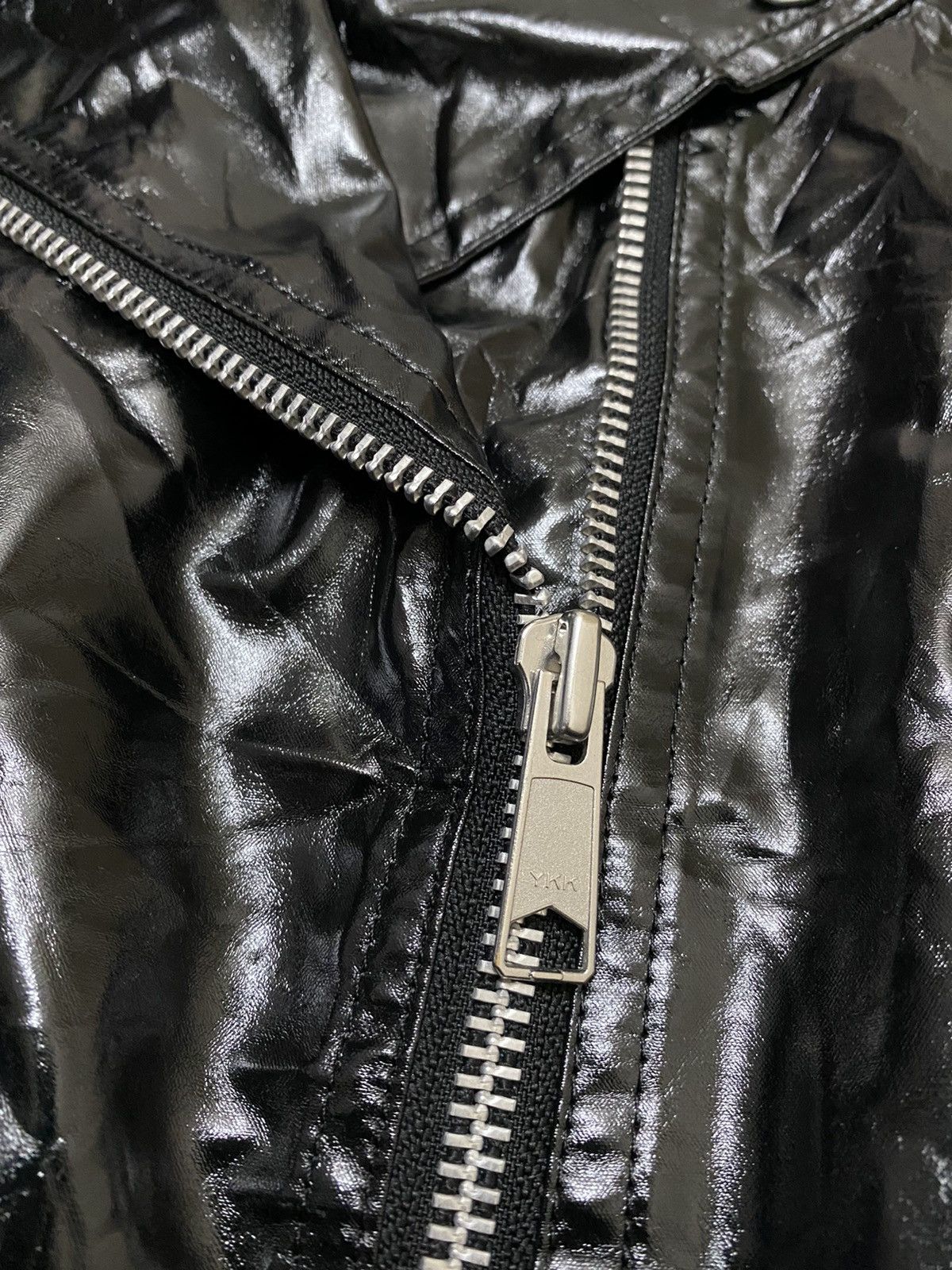 Jean Paul Gaultier VINTAGE CRACKED WAXED LIGHT JACKET JPG FOR SEPT PREMIERES Size S / US 4 / IT 40 - 6 Thumbnail