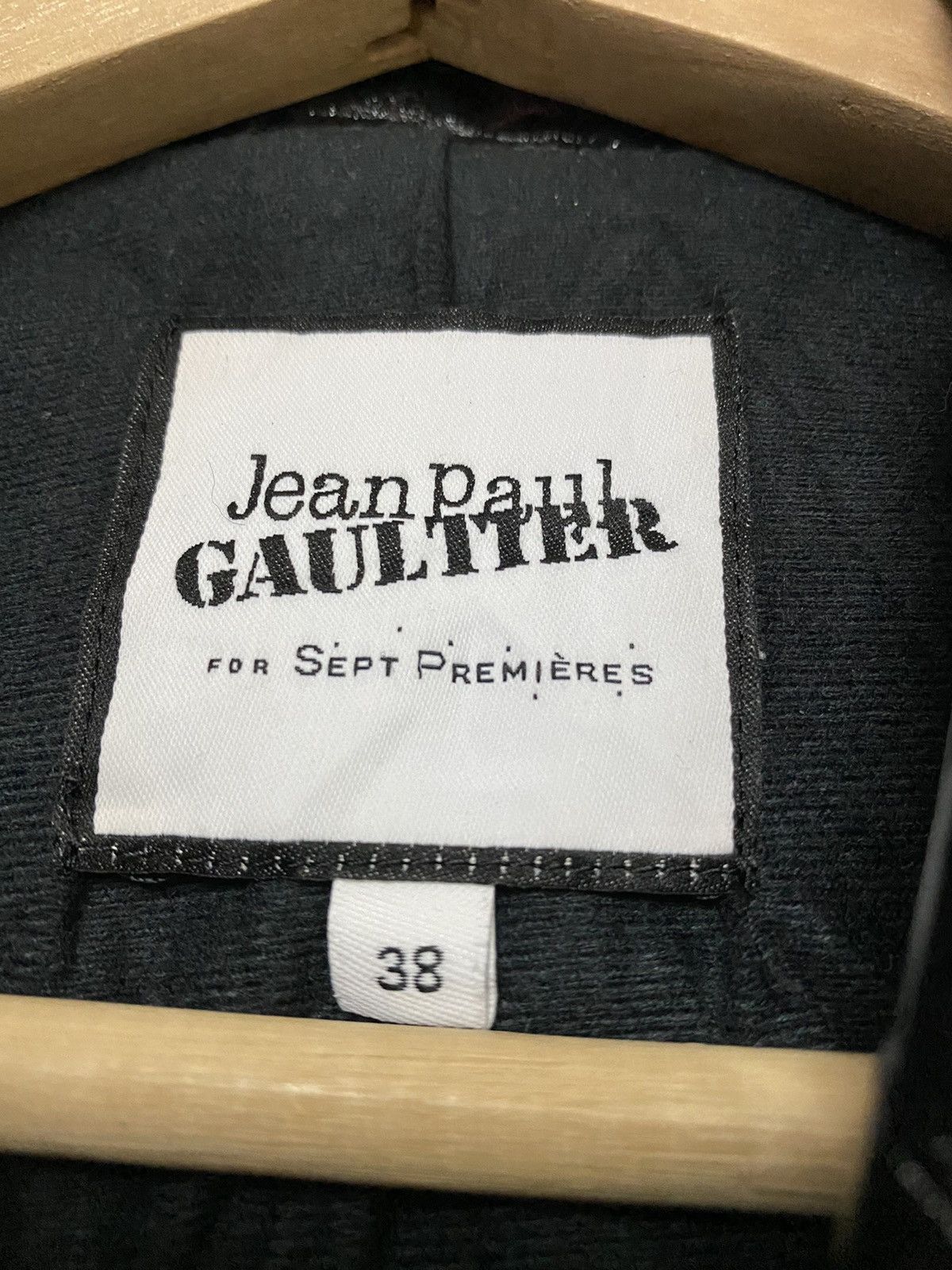 Jean Paul Gaultier VINTAGE CRACKED WAXED LIGHT JACKET JPG FOR SEPT PREMIERES Size S / US 4 / IT 40 - 9 Thumbnail