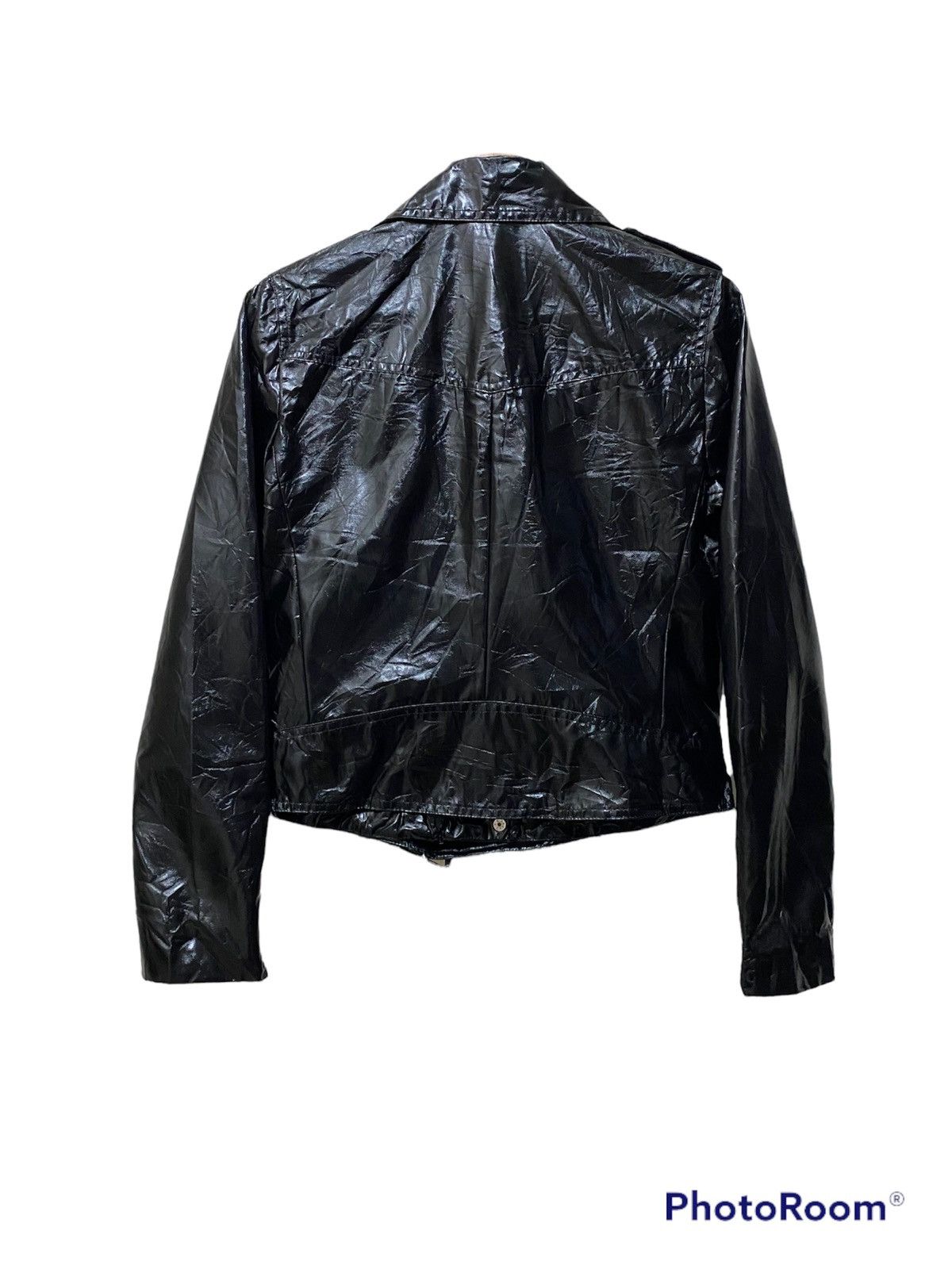 Jean Paul Gaultier VINTAGE CRACKED WAXED LIGHT JACKET JPG FOR SEPT PREMIERES Size S / US 4 / IT 40 - 2 Thumbnail