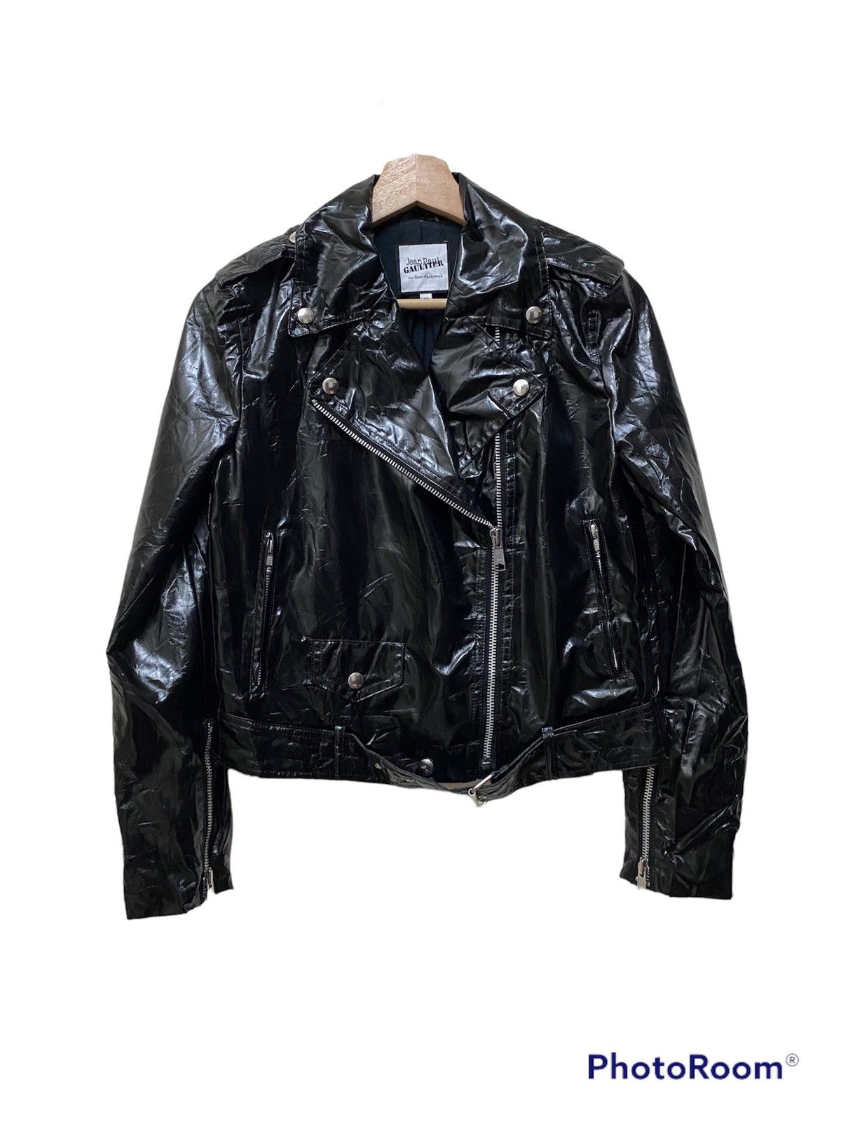 Jean Paul Gaultier VINTAGE CRACKED WAXED LIGHT JACKET JPG FOR SEPT PREMIERES Size S / US 4 / IT 40 - 1 Thumbnail