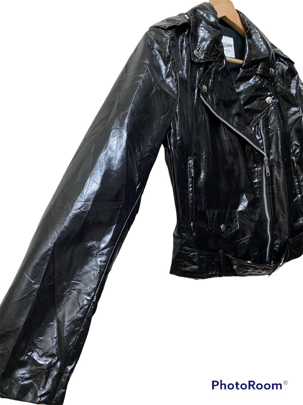 Jean Paul Gaultier VINTAGE CRACKED WAXED LIGHT JACKET JPG FOR SEPT PREMIERES Size S / US 4 / IT 40 - 4 Thumbnail