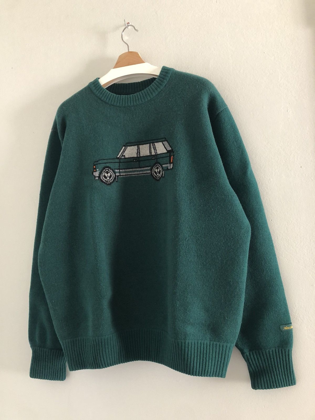 Aime Leon Dore Aime Leon Dore FW19 Range Rover Wool Sweater Knit Green XL Size US XL / EU 56 / 4 - 5 Thumbnail