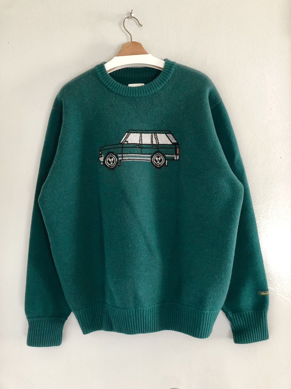 Aime Leon Dore Aime Leon Dore FW19 Range Rover Wool Sweater Knit Green XL Size US XL / EU 56 / 4 - 1 Thumbnail