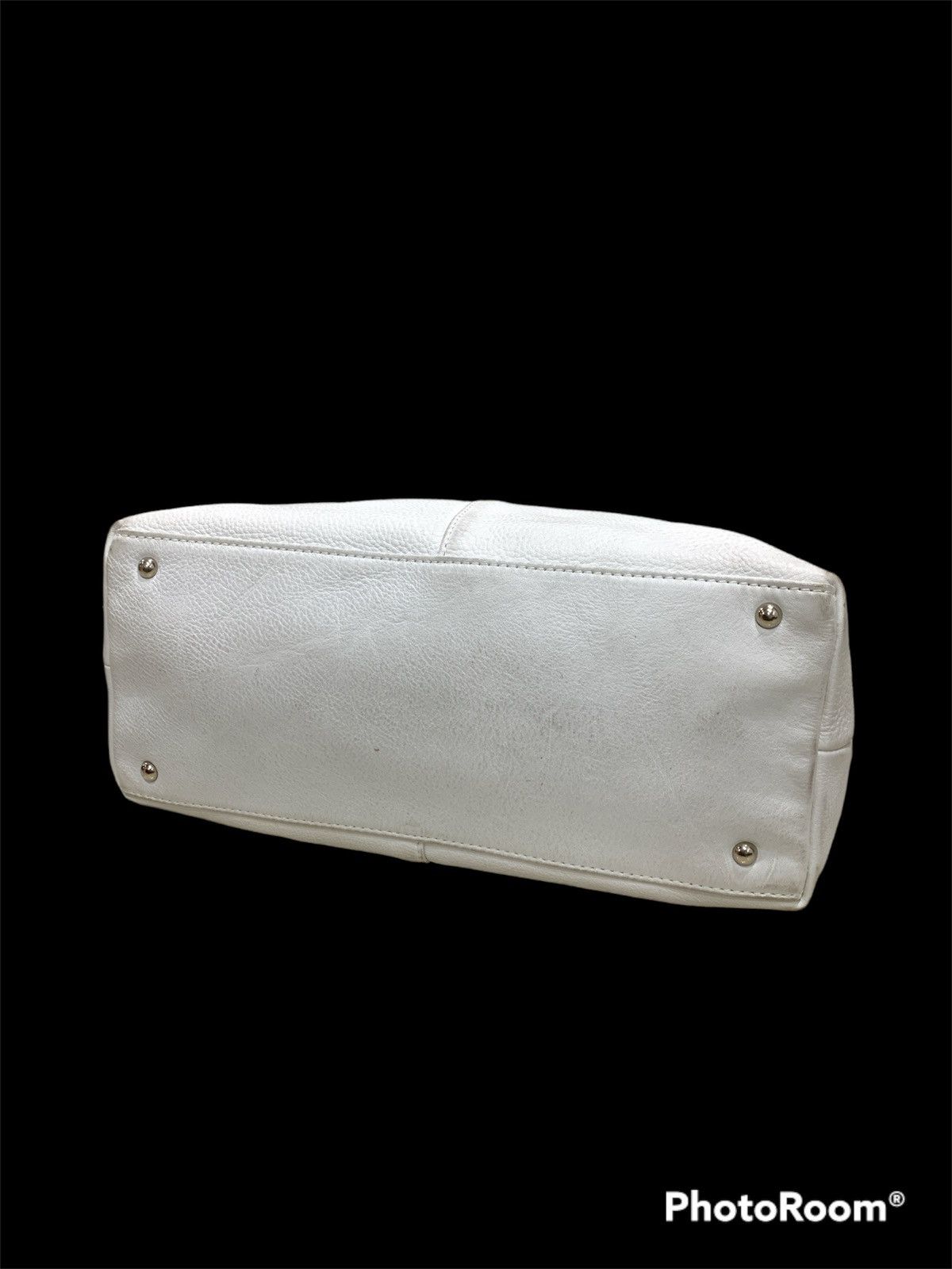 Issey Miyake × Vintage MIYAKE DESIGN STUDIO OFF WHITE LEATHER SHOULDER BAG Size ONE SIZE - 6 Thumbnail