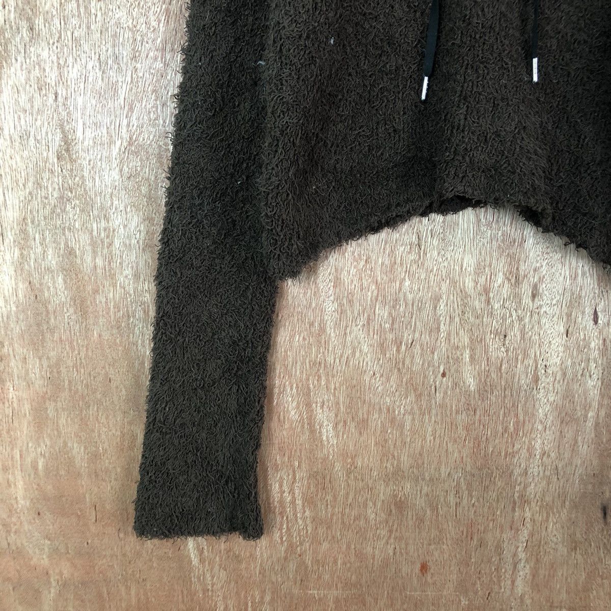 Hypebeast SLY Dark Brown Shag Shaggy Fur Mohair Knitwear #6579 Size L / US 10 / IT 46 - 4 Thumbnail