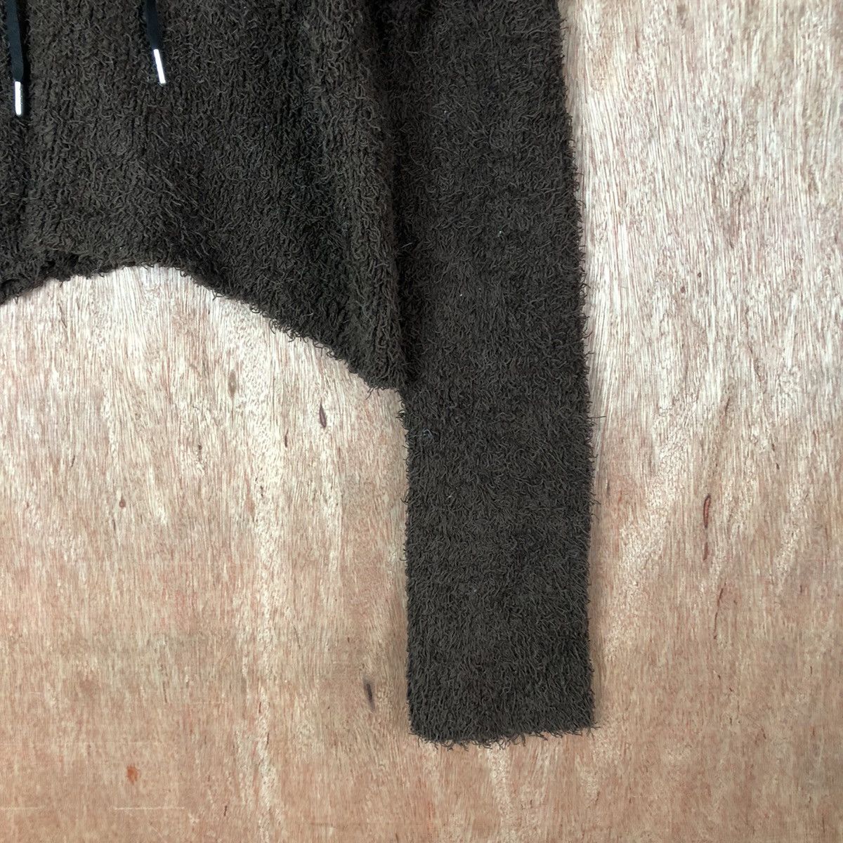 Hypebeast SLY Dark Brown Shag Shaggy Fur Mohair Knitwear #6579 Size L / US 10 / IT 46 - 5 Thumbnail