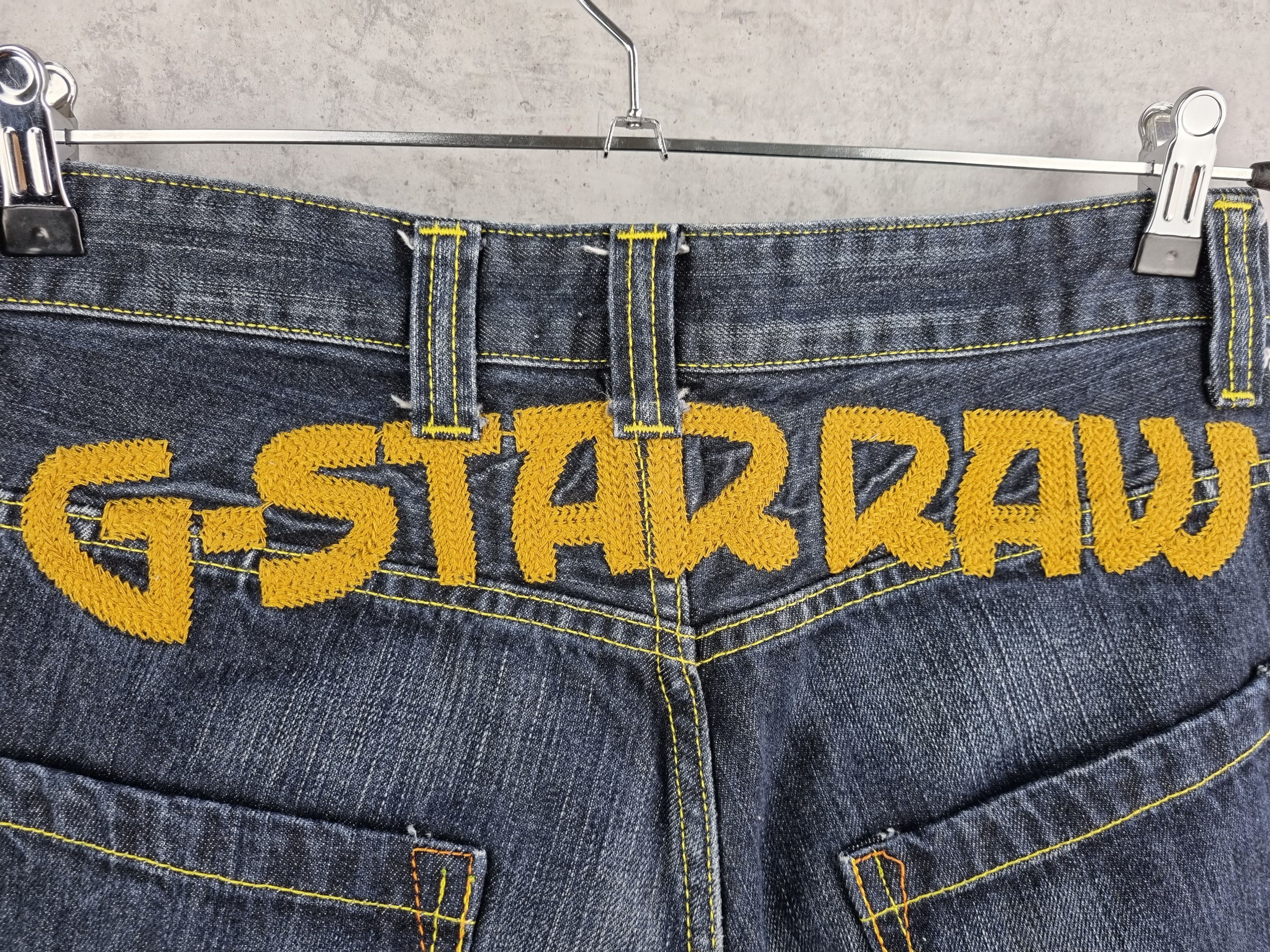 G-Star Rare Embroidered Big Logo Gstar Denim Jeans Size US 30 / EU 46 - 6 Thumbnail
