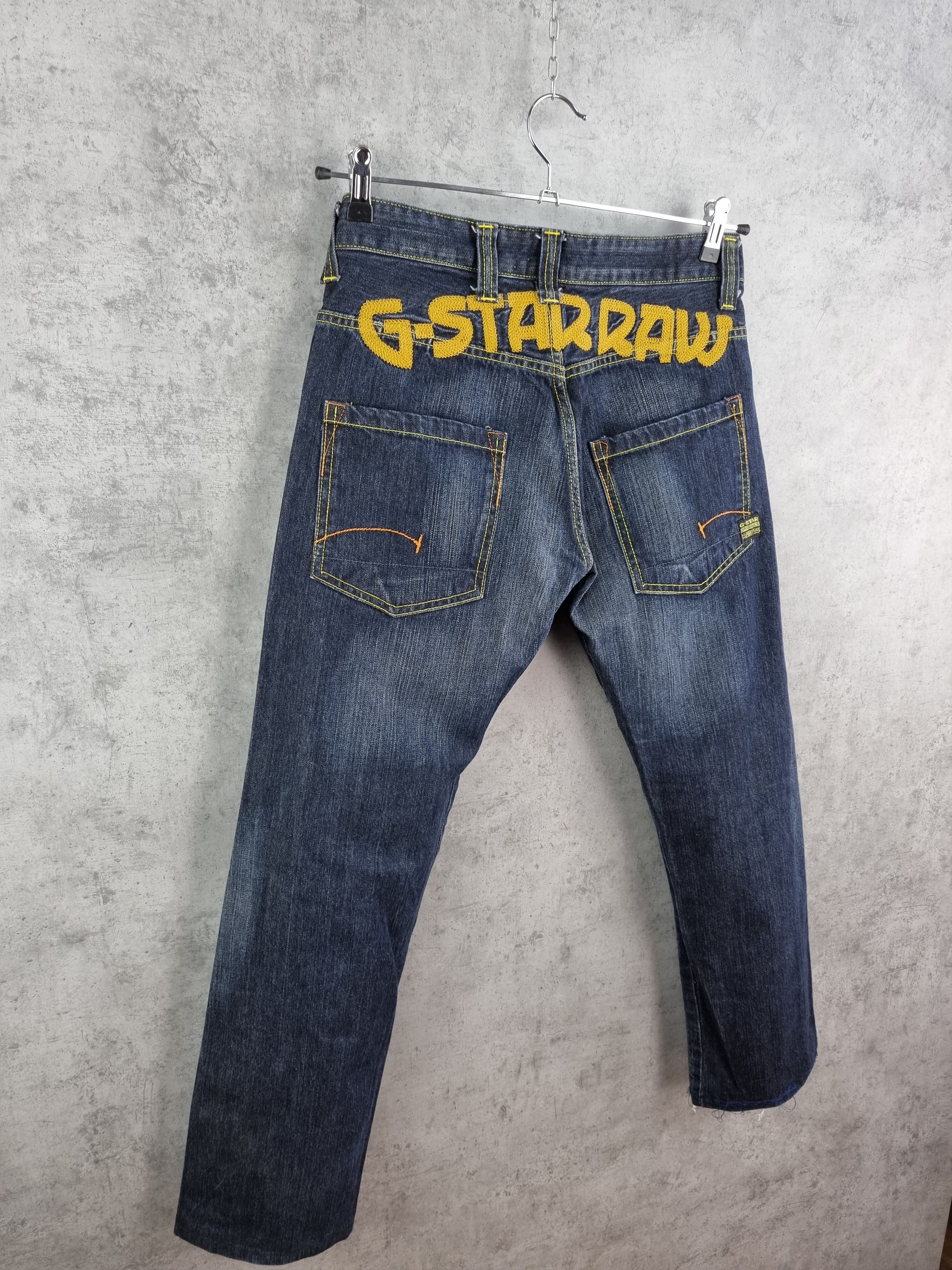 G-Star Rare Embroidered Big Logo Gstar Denim Jeans Size US 30 / EU 46 - 4 Thumbnail