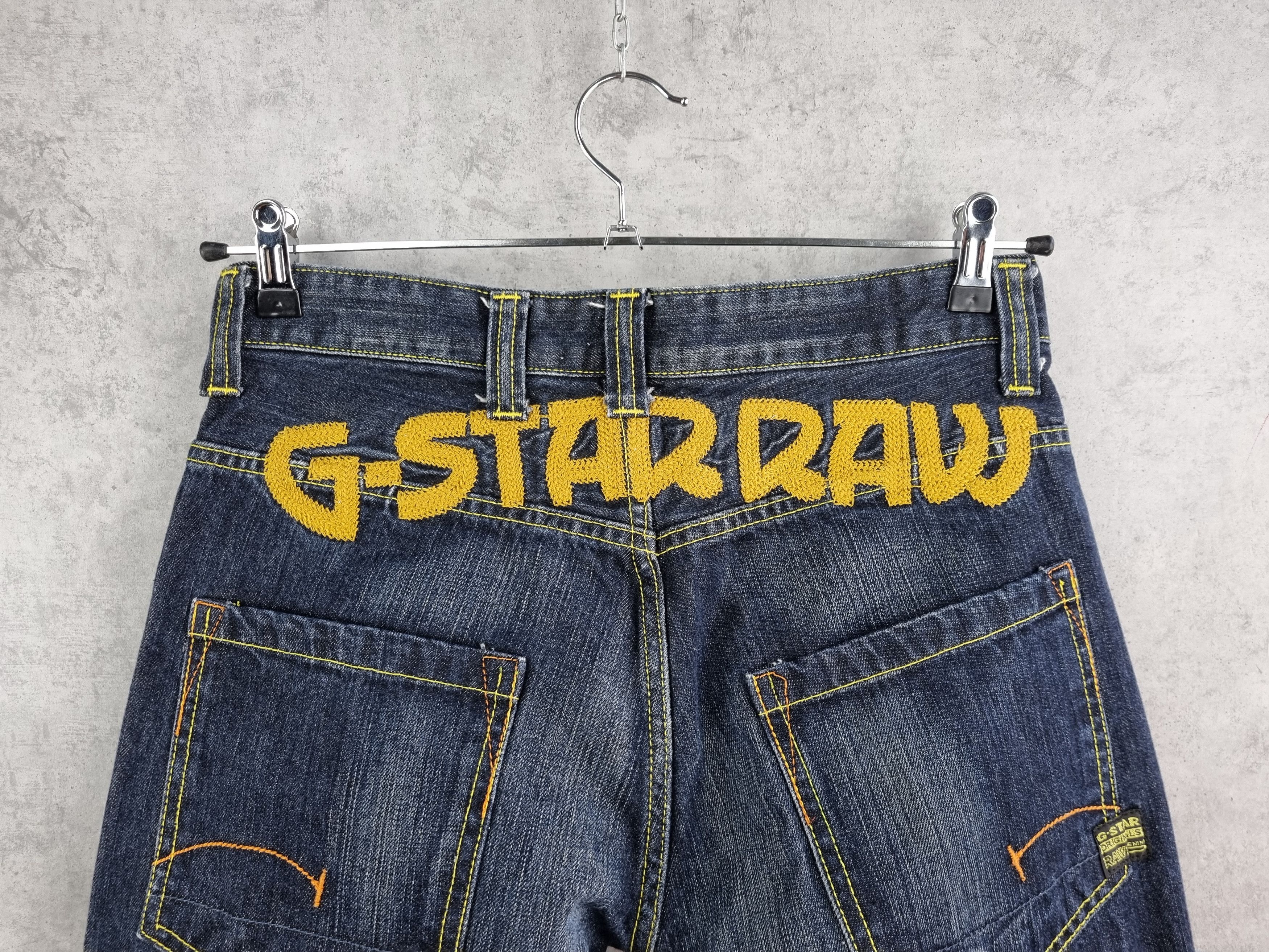 G-Star Rare Embroidered Big Logo Gstar Denim Jeans Size US 30 / EU 46 - 5 Thumbnail