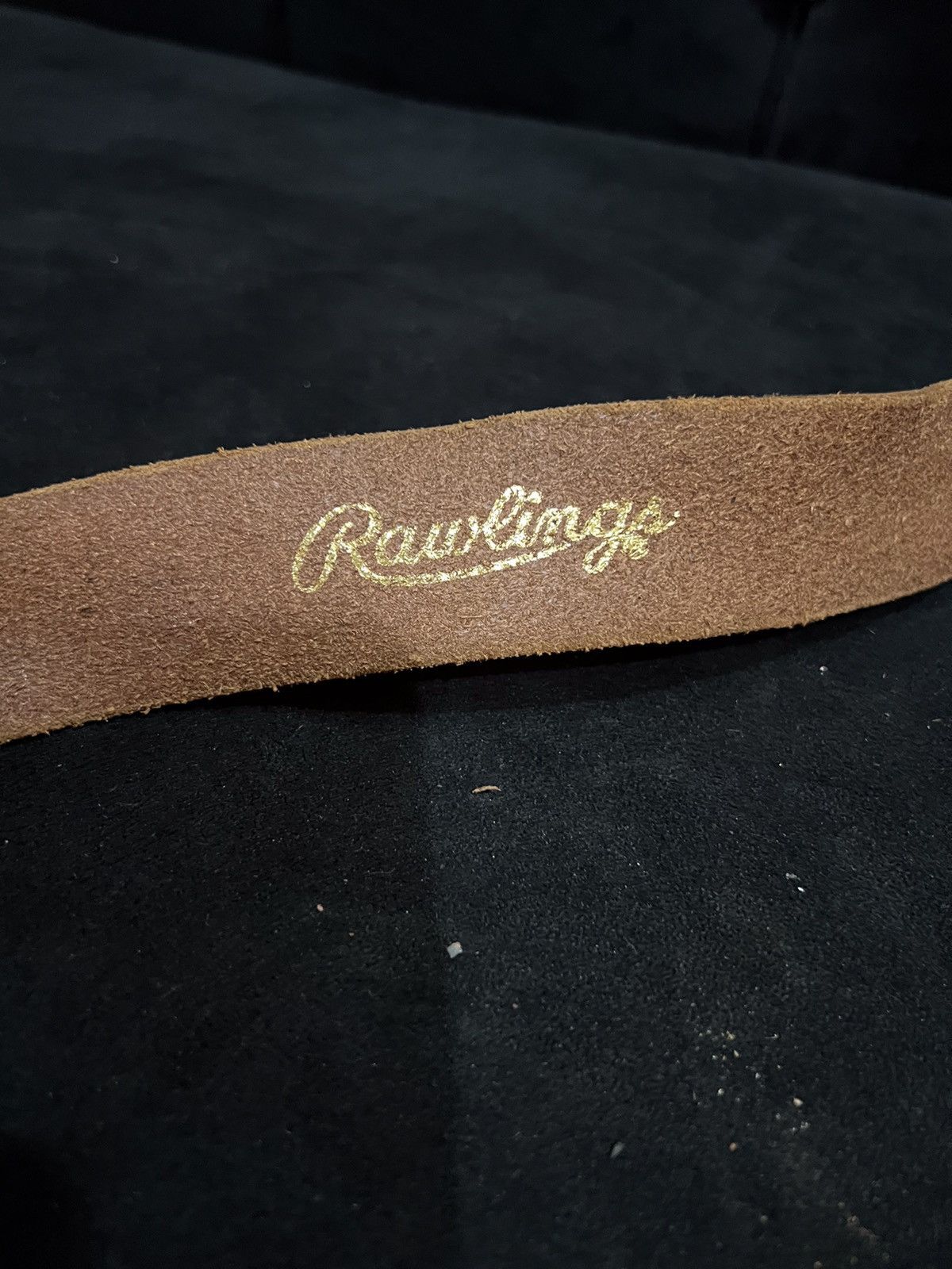 Vintage Rawlings Leather Buckle Belt Size ONE SIZE - 6 Thumbnail