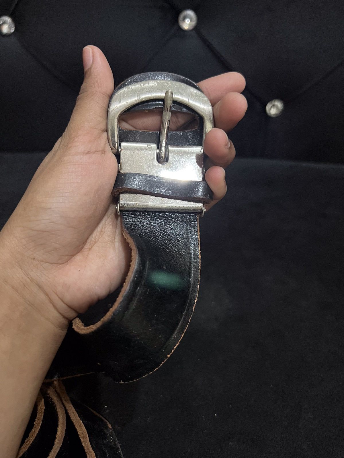 Vintage Rawlings Leather Buckle Belt Size ONE SIZE - 5 Thumbnail