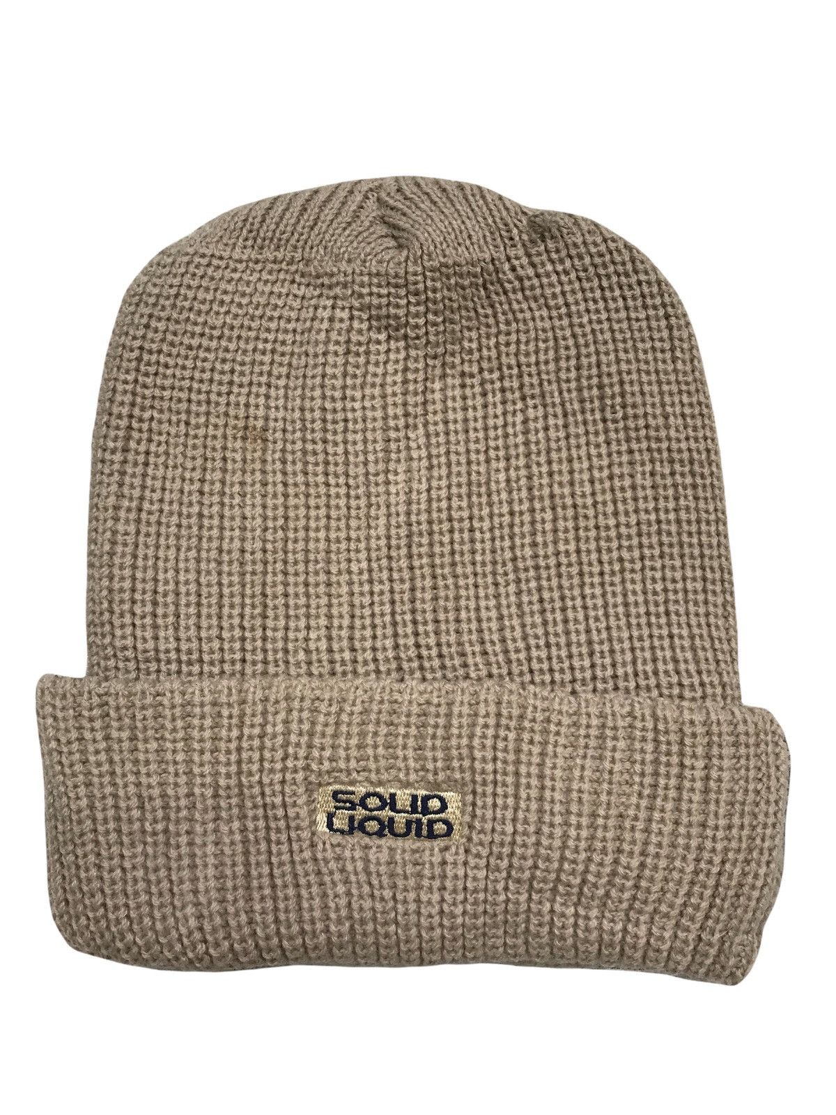 Japanese Brand Solid liquid knit beanie Size ONE SIZE - 1 Thumbnail